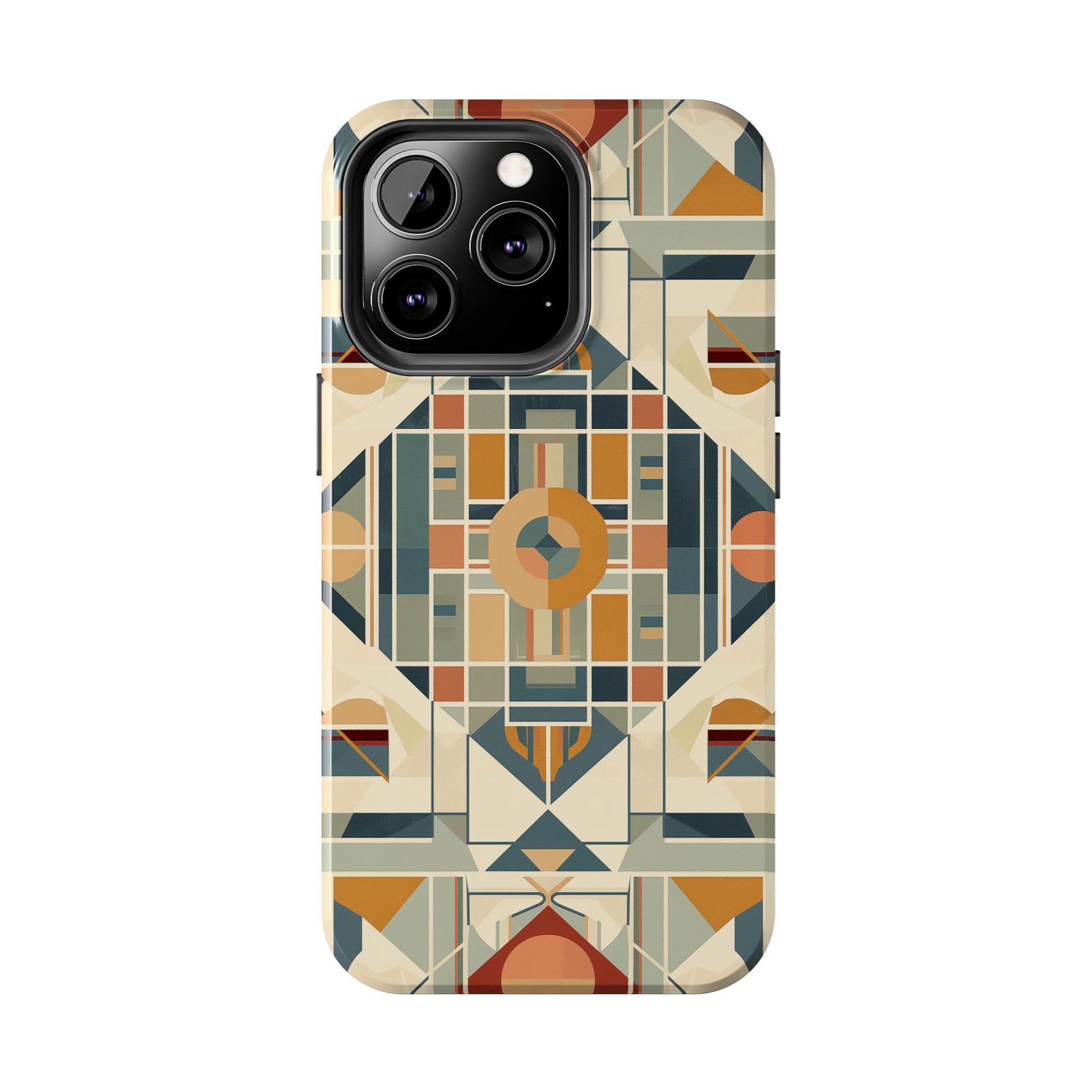 Diamond Frank Lloyd Wright Inspired Phone Case - Geometric Elegance for iPhone Models