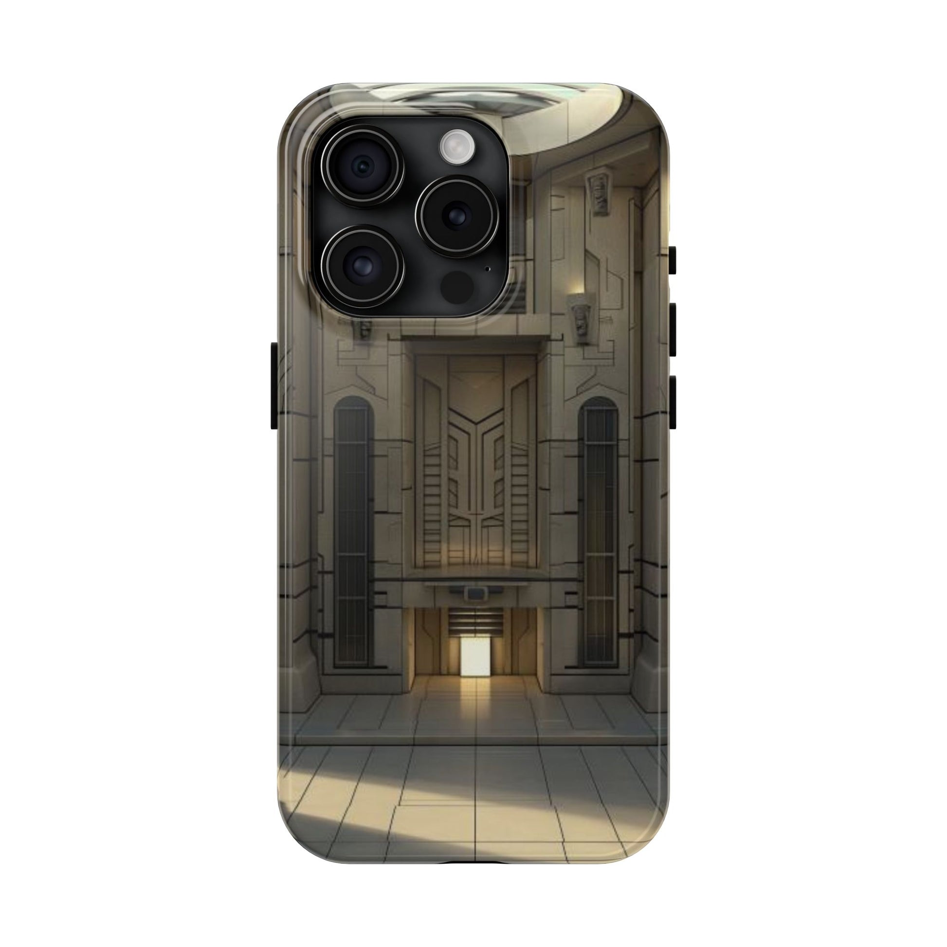 Durable Phone Case - Frank Lloyd Wright Style Room - Tough Architectural Design iPhone/Android Cover - Unique Art Deco Protection Accessory
