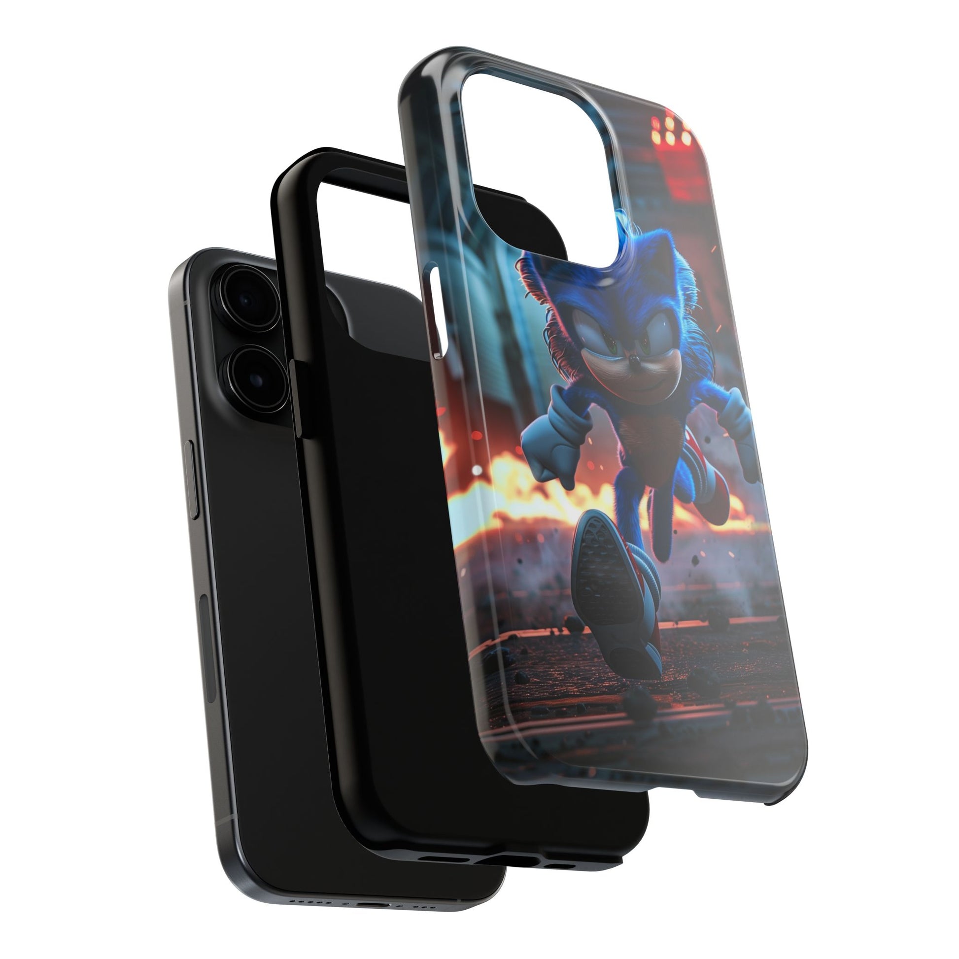Durable Sonic Phone Case - Protective Sonic the Hedgehog Design - Tough Mobile Cover - Fun Video Game Phone Accessory