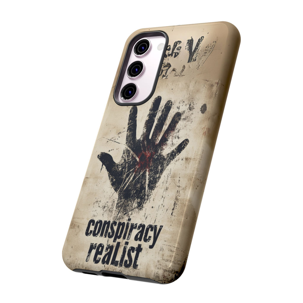Conspiracy Theories Paranormal Mystery UFO X-Files Inspired Ghostly Hand Conspiracy Realist Cryptid iPhone 13 14 15 16 Pro Max Galaxy Pixel
