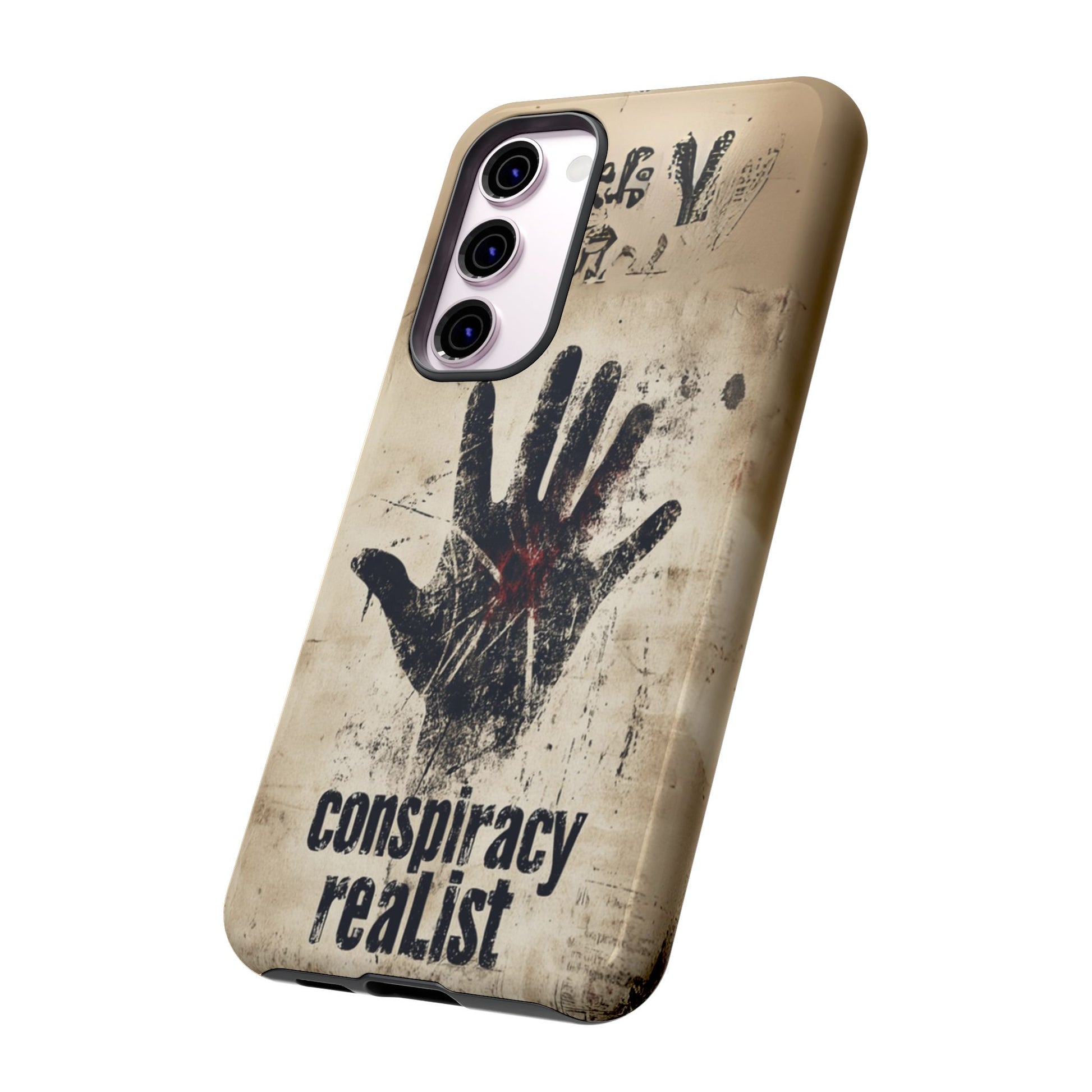 Conspiracy Theories Paranormal Mystery UFO X-Files Inspired Ghostly Hand Conspiracy Realist Cryptid iPhone 13 14 15 16 Pro Max Galaxy Pixel