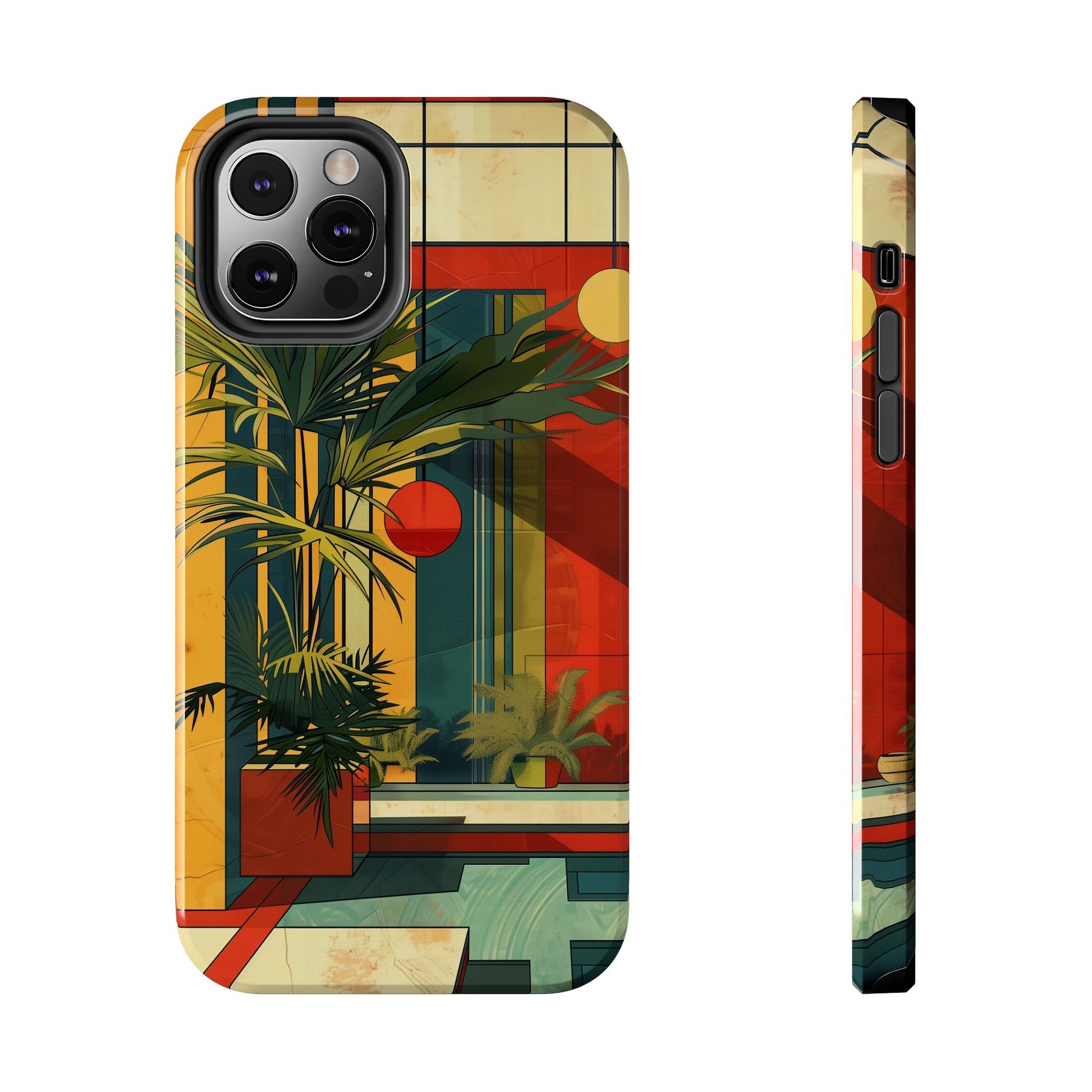 Frank Lloyd Wright Inspired Phone Case - Geometric Elegance and Architectural Beauty for iPhone Models
