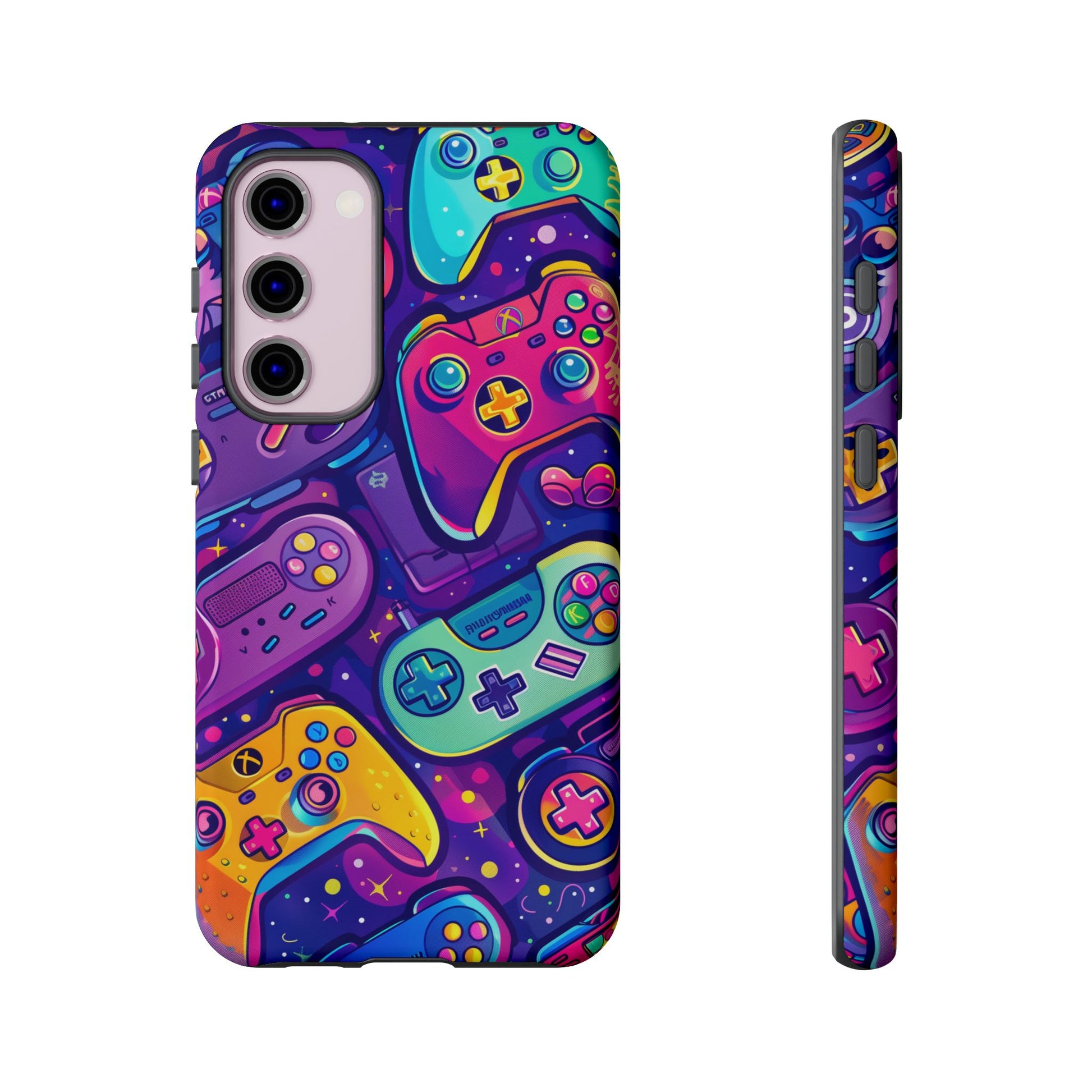 Lisa Frank Style Video Game Controller Android Phone Case, Retro Gamer Gift, Colorful Gaming Accessory
