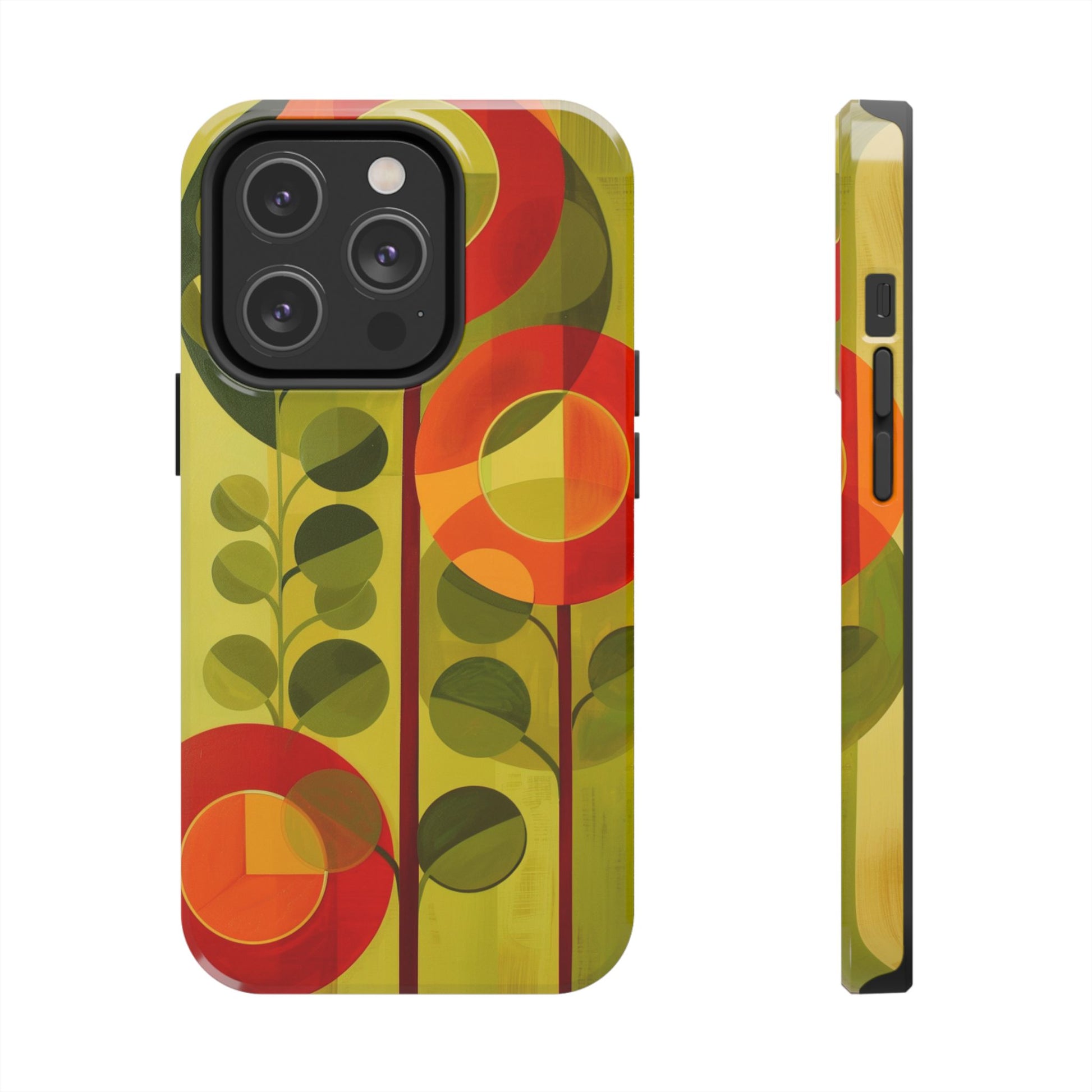 Atomic Flower Phone Case, Mid-Mod Phone Case, Artwork iPhone Case, Unique Floral Pattern Phone Case, Art Deco, Minimalist, Tough Iphone Case