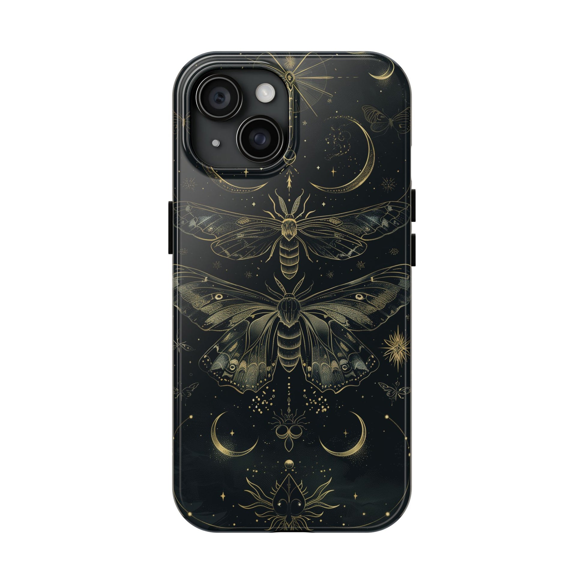 C Dark Academia Mystical Phone Case, Mystical Moth Phone Case, Vintage Magic Witchcraft iPhone Cover, Esoteric Nature Art, iPhone 15 Pro Max
