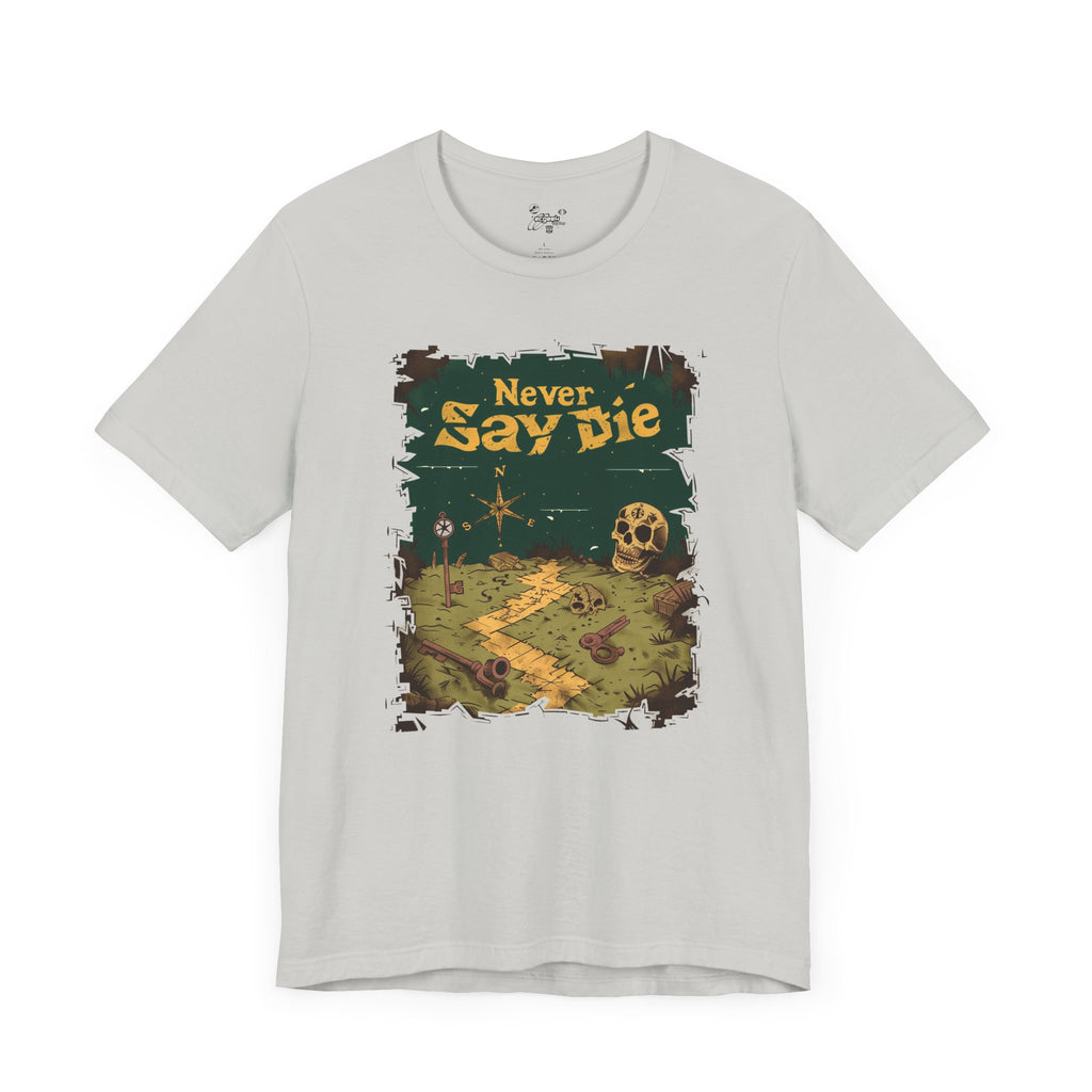 The Goonies Inspired Never Say Die Treasure Hunt Shirt Pirate Map Graphic Tee Retro Movie Shirt 80s Movie Lovers