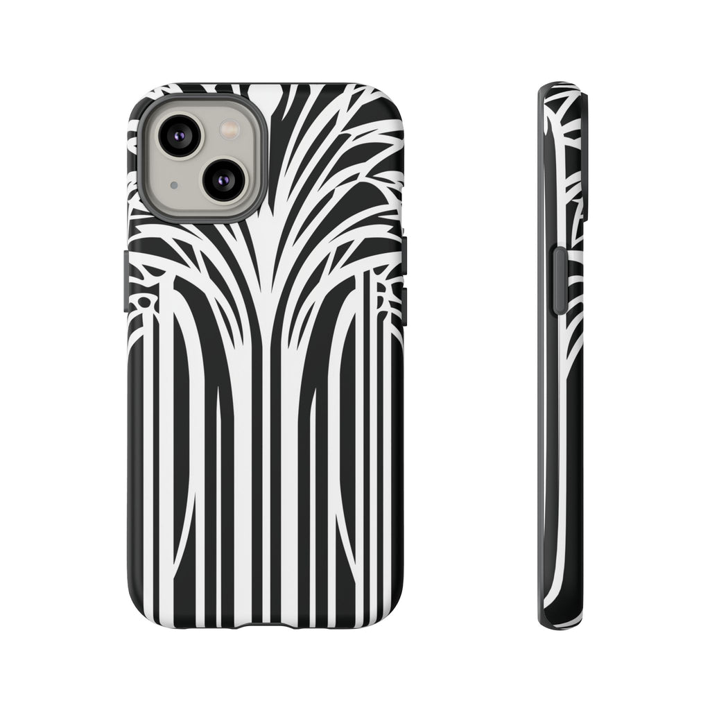 Blank White Art Deco Palm Tree Phone Case Design Lempicka Frank Lloyd Wright Prairie Style Stylish iphone 13 14 15 16 Pro Max Plus Galaxy