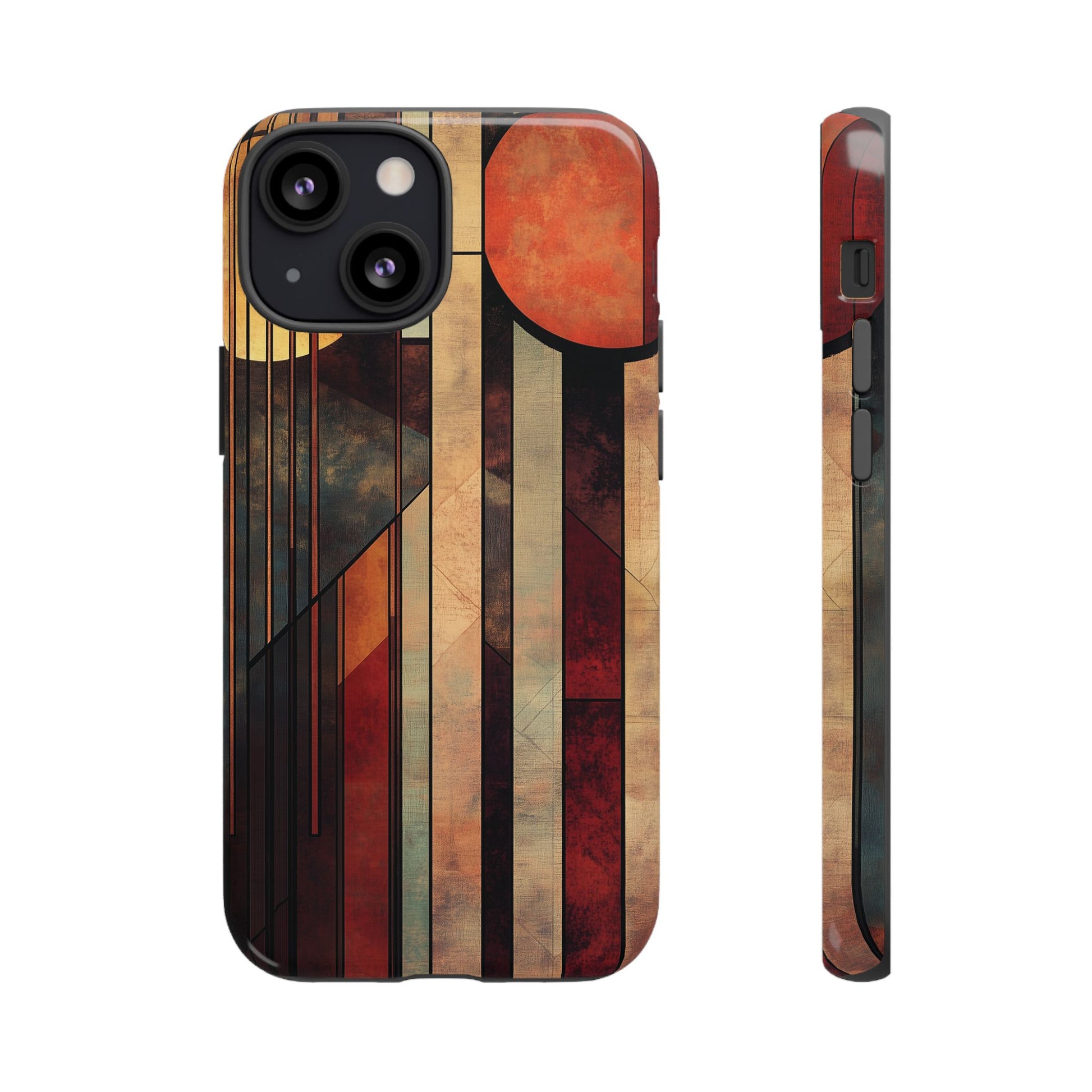 Dark Prairie Frank Lloyd Wright Usonian Phone Case Geometric Stained Glass Art Deco Marble Gold 13 14 15 16 iPhone Pro Max Galaxy Pixel