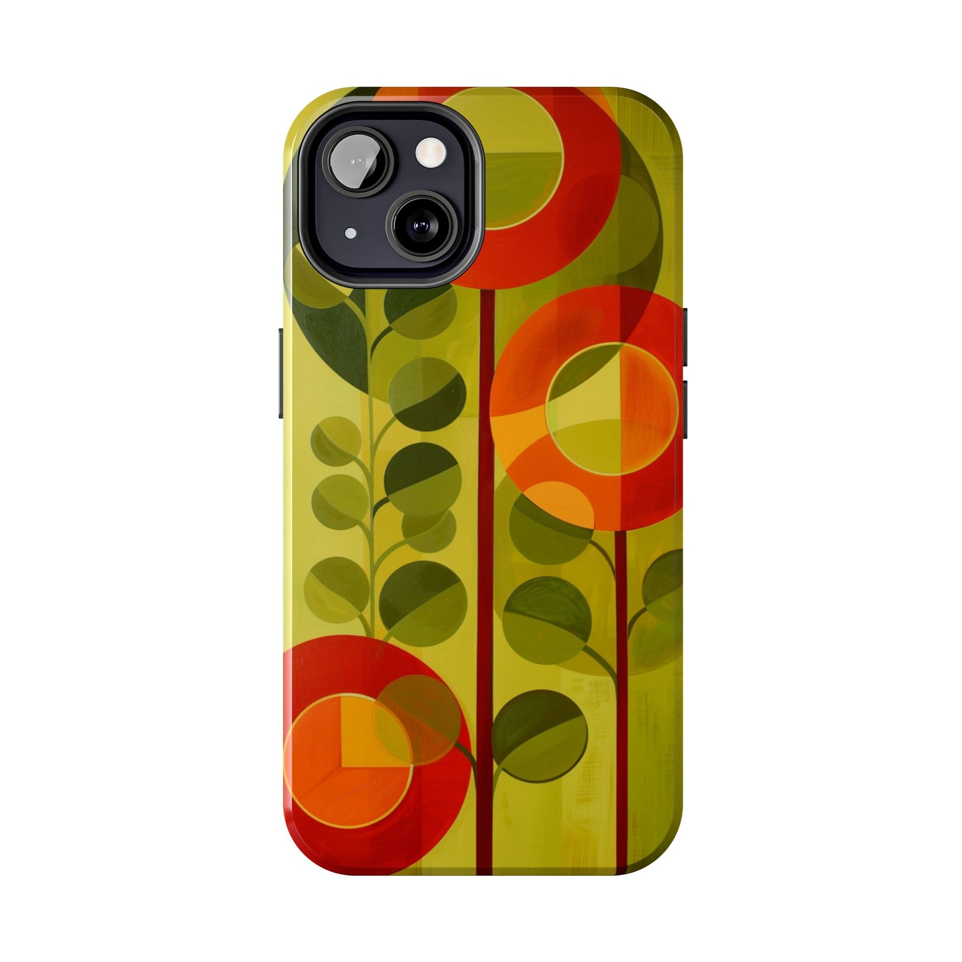 Atomic Flower Phone Case, Mid-Mod Phone Case, Artwork iPhone Case, Unique Floral Pattern Phone Case, Art Deco, Minimalist, Tough Iphone Case