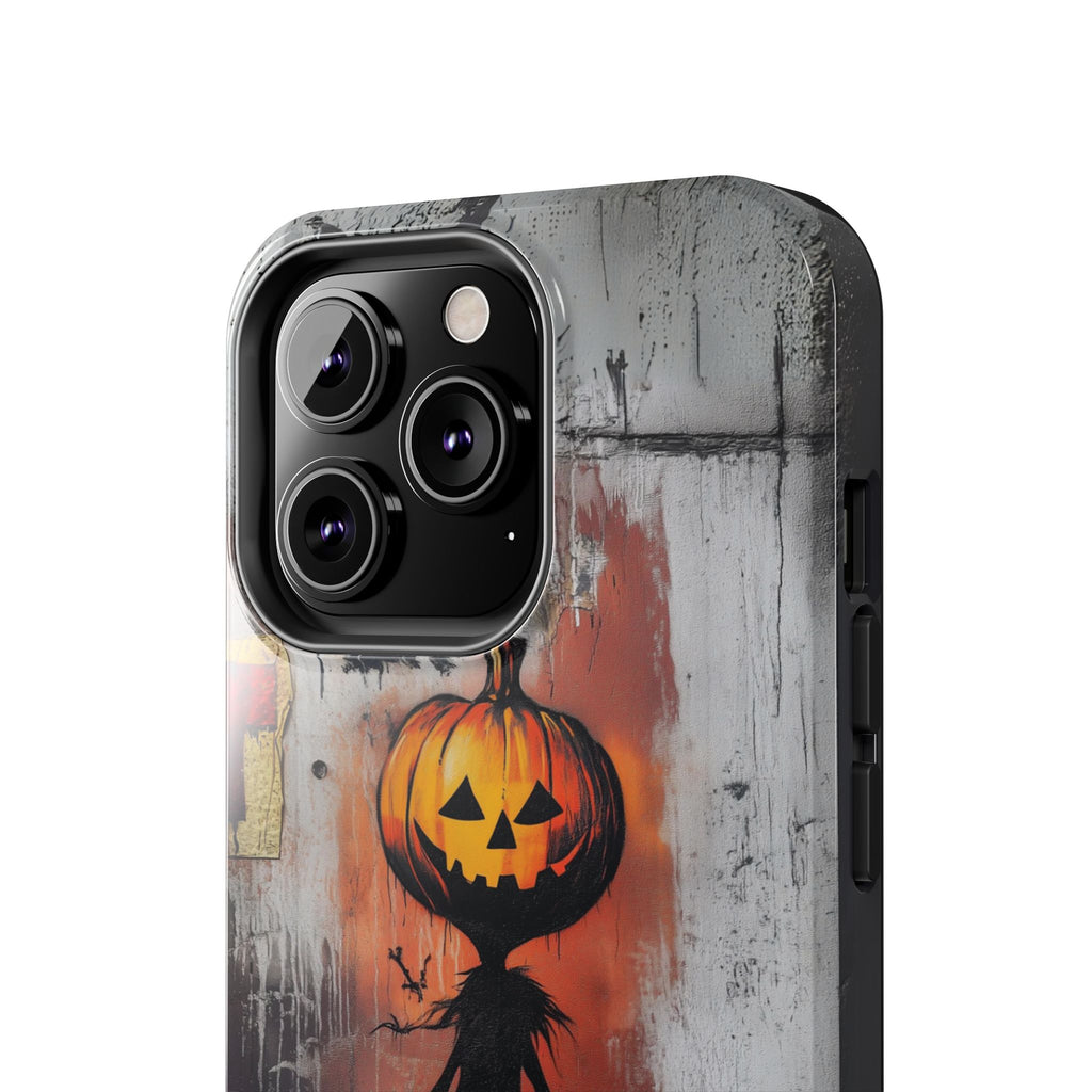 Halloween Pumpkin Wednesday Fall Artistic Gothic Dark Academia Street Art Urban Graffiti Phone Case Street iPhone 15 Pro Max Samsung Galaxy