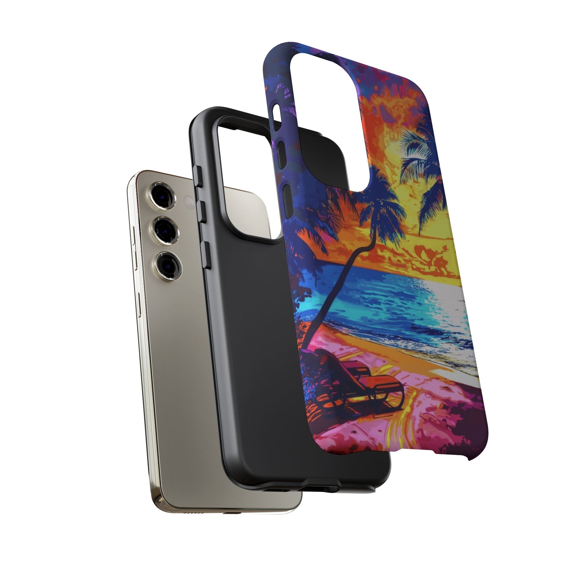 Sunset Bliss: Lisa Frank Style Android Phone Case