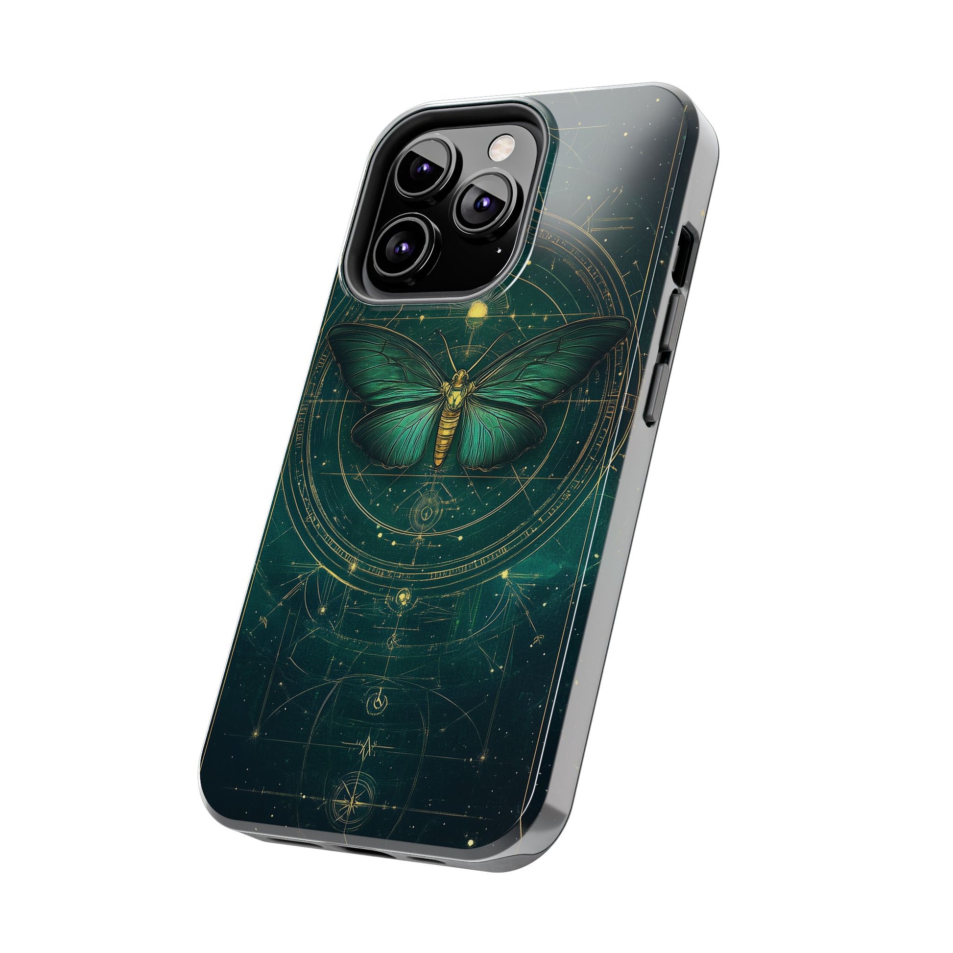 Celestial Dark Academia Phone Case, Magical Moth Vintage  Witchcraft iPhone Cover, Esoteric Nature Art, iPhone 15 Pro Max, iPhone 14 Pro