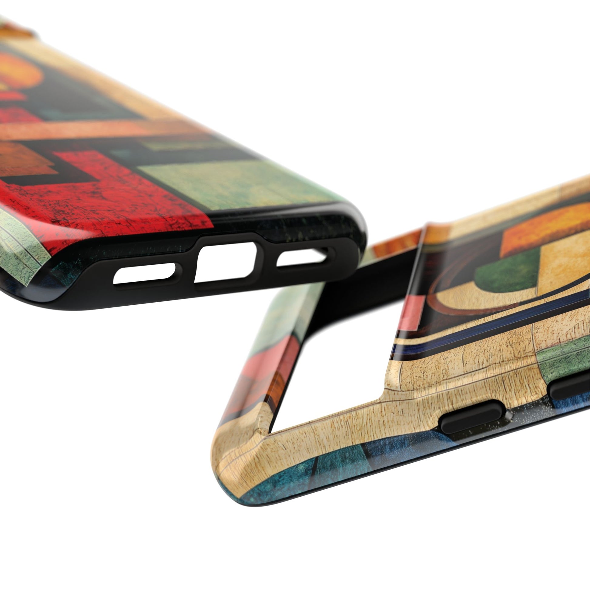 Tan Prairie Style Frank Lloyd Wright Usonian Phone Case Geometric Stained Glass Art Deco Marble Gold 13 14 15 16 iPhone Pro Max Galaxy Pixel