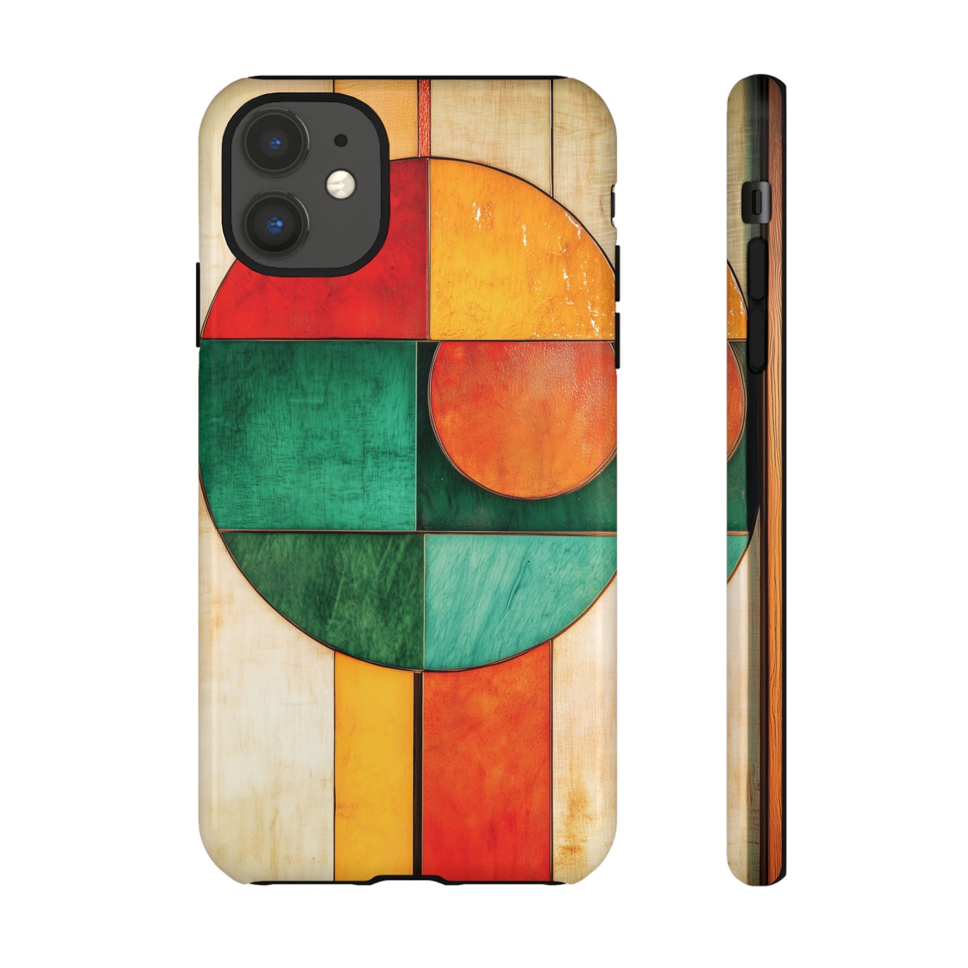 Circles Frank Lloyd Wright Usonian Prairie Phone Case Geometric Stained Glass Art Deco Marble Gold 13 14 15 16 iPhone Pro Max Galaxy Pixel