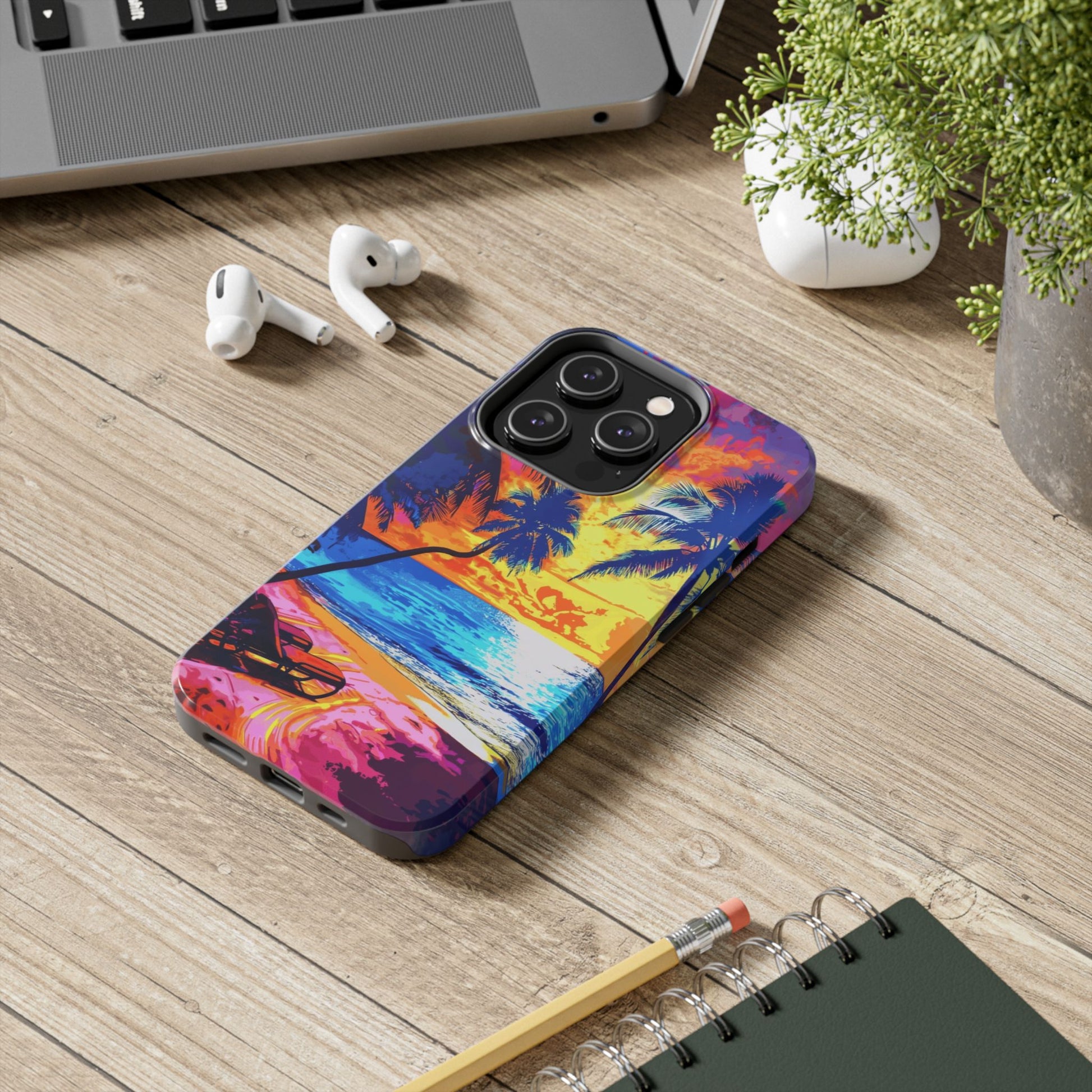 Sunset Bliss: Lisa Frank Style Phone Case