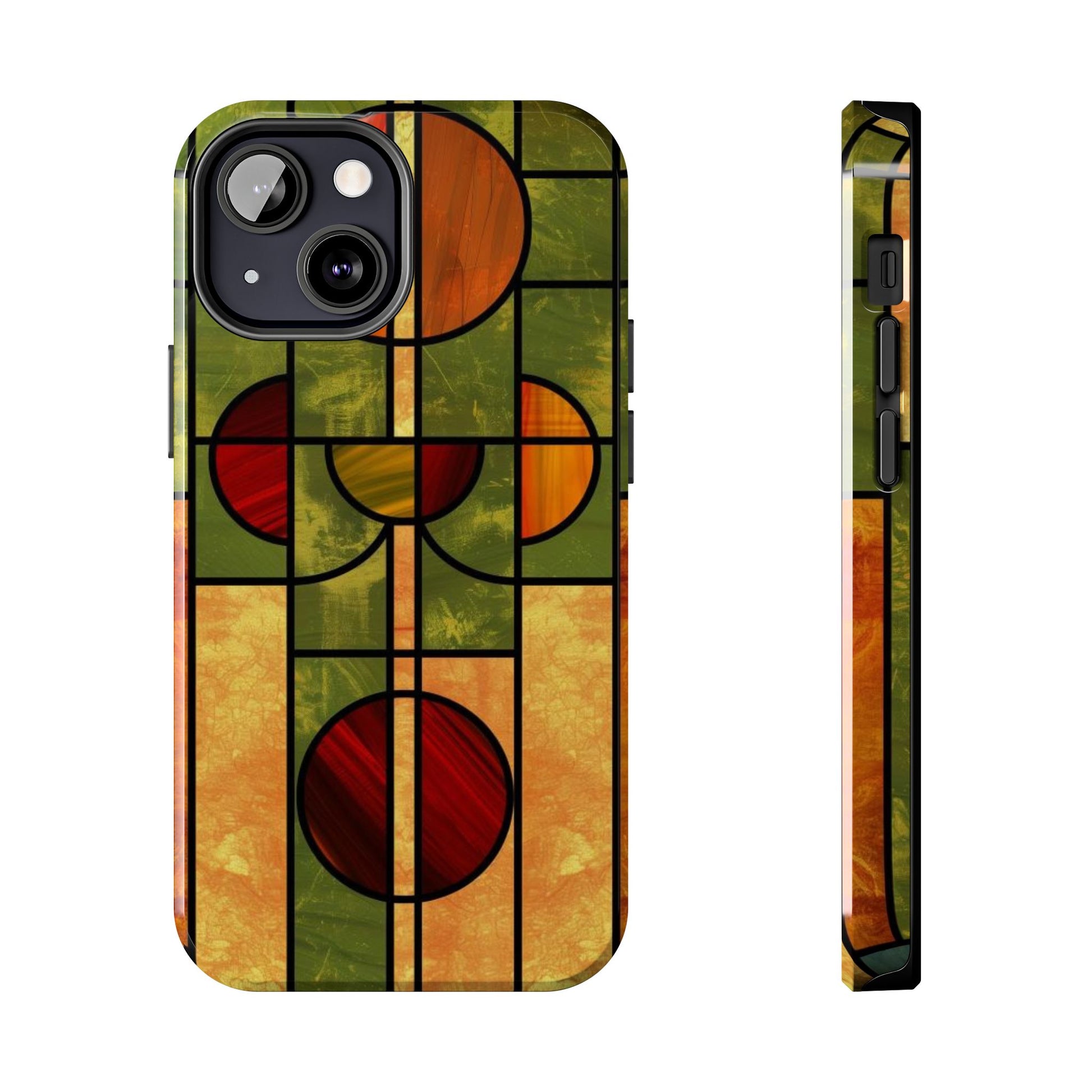 Frank Lloyd Wright Inspired Stained Glass Phone Case, Artistic iPhone Case, Architectural Design, Art Deco iphone Case, iphone 15 pro max