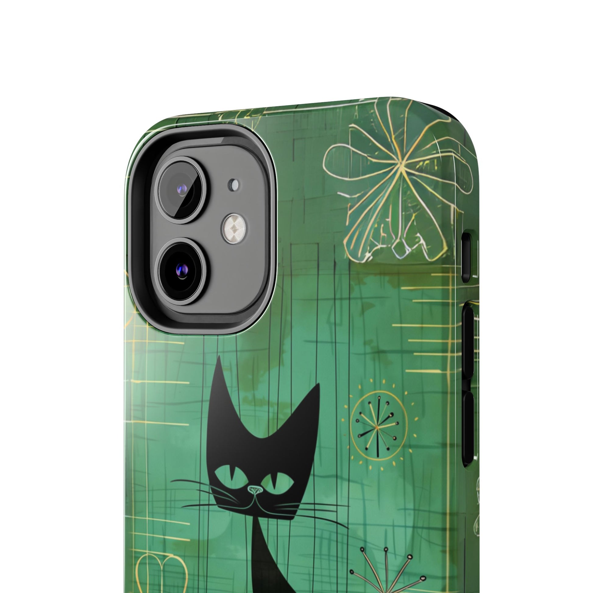 Mid-Century Modern Phone Case-Case, Mid Mod iPhone Case, Atomic Cats iPhone Case, Retro Chic Smartphone Cover, Unique Phone Case