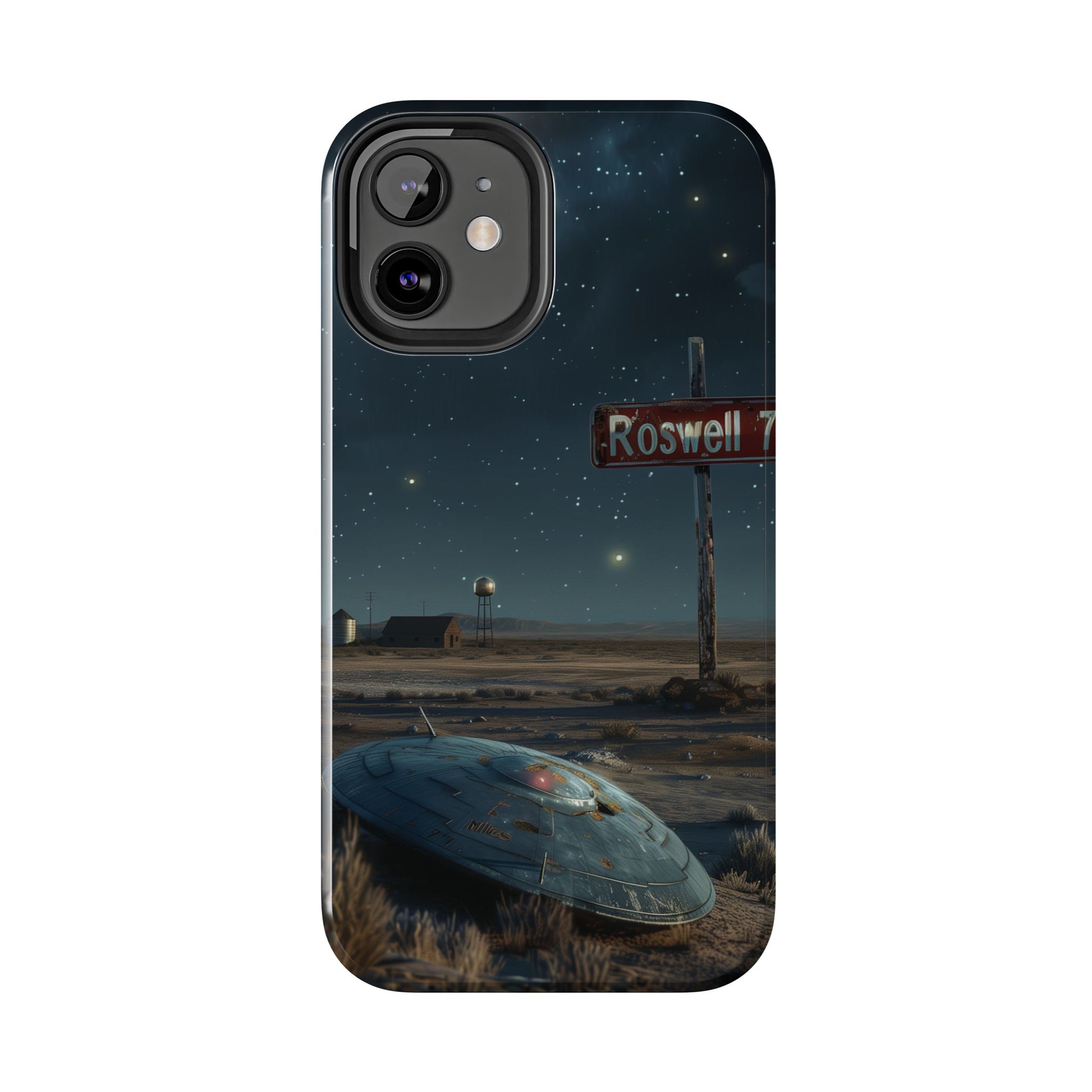 UFO Crash Roswell Phone Case Roswell Incident Alien Invasion Extraterrestrial Area 51 Alien Autopsy Cryptozoology 13 14 15 iPhone Pro Max