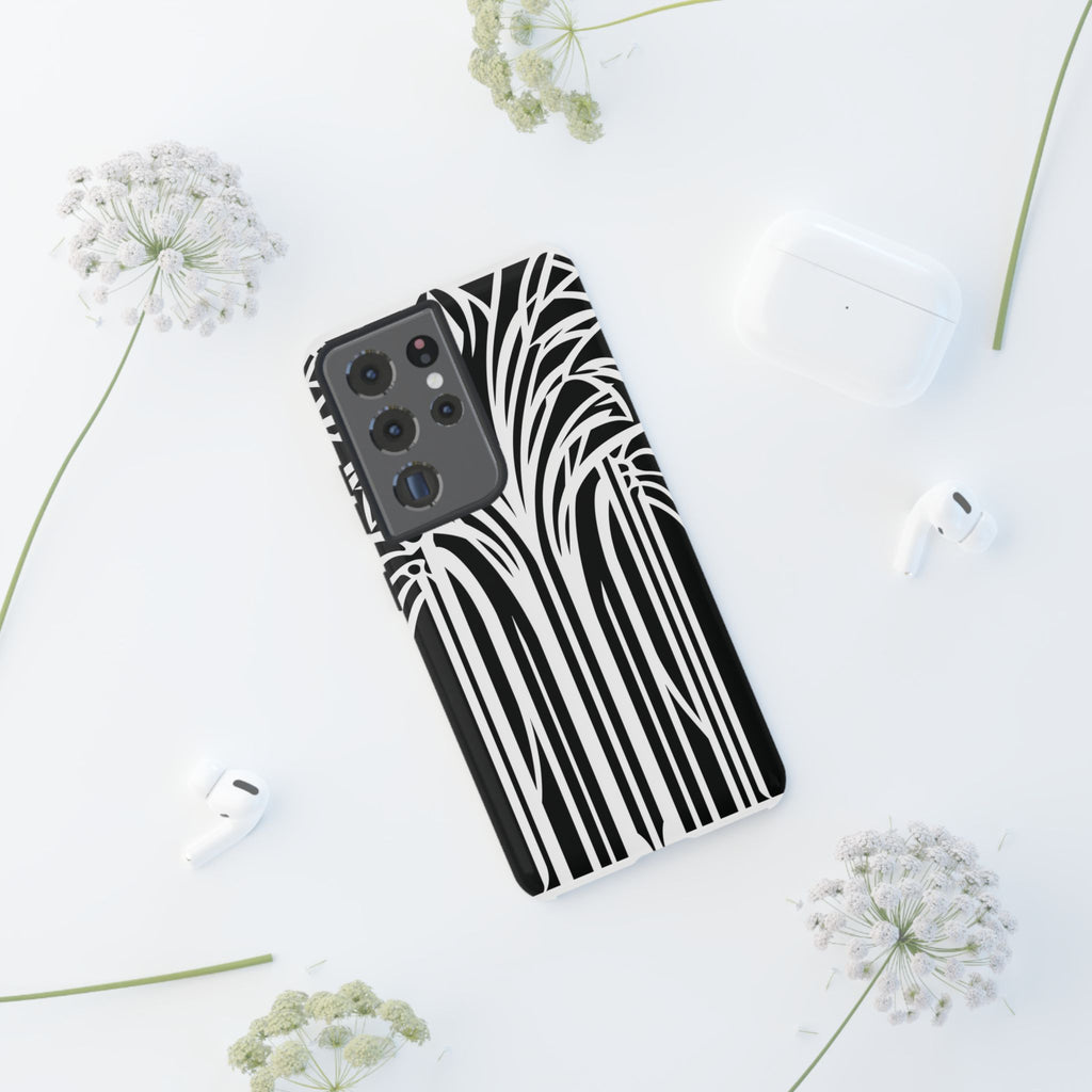 Blank White Art Deco Palm Tree Phone Case Design Lempicka Frank Lloyd Wright Prairie Style Stylish iphone 13 14 15 16 Pro Max Plus Galaxy