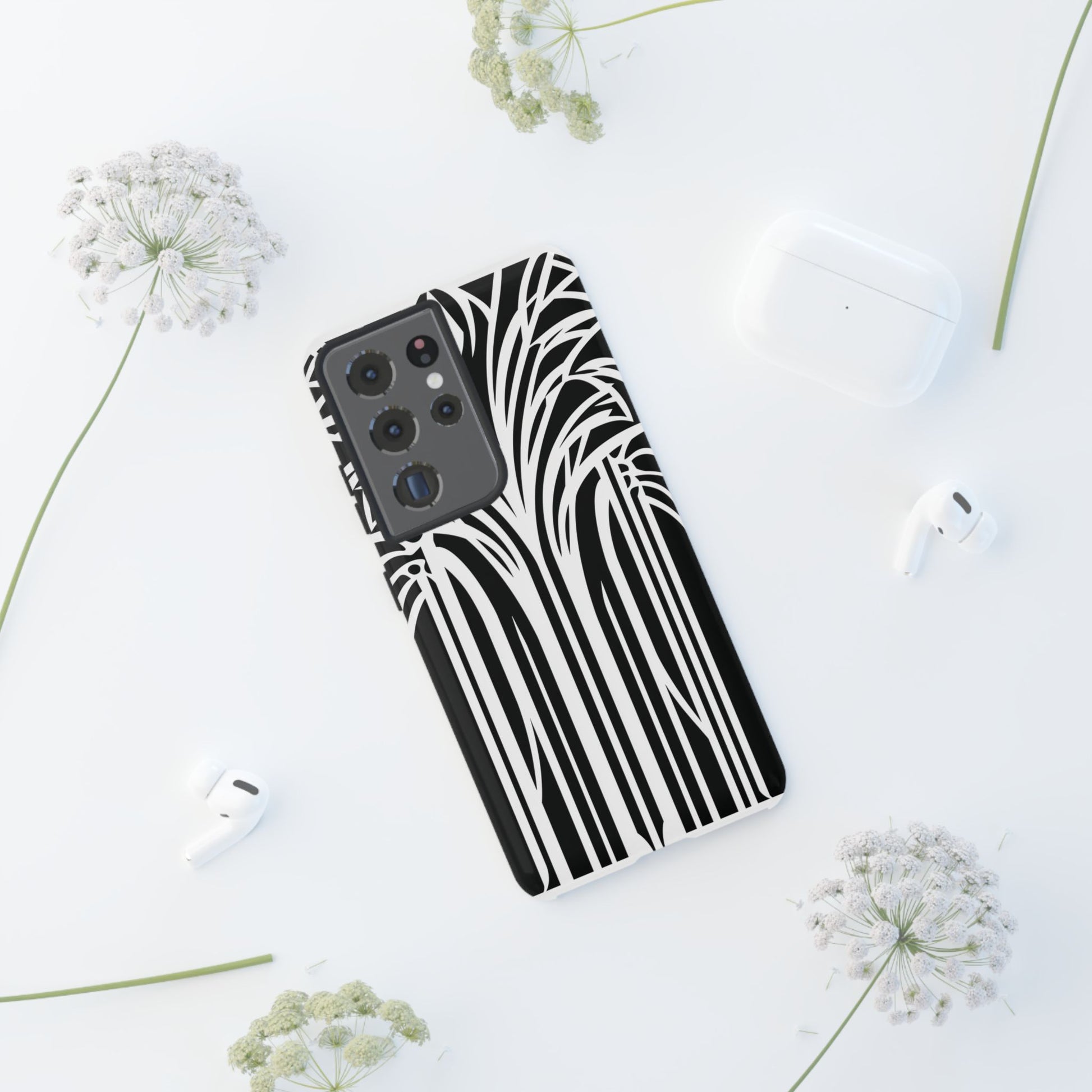Blank White Art Deco Palm Tree Phone Case Design Lempicka Frank Lloyd Wright Prairie Style Stylish iphone 13 14 15 16 Pro Max Plus Galaxy