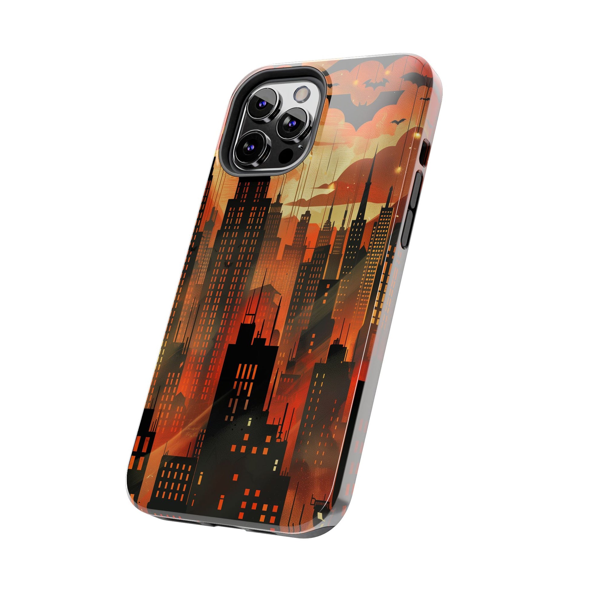 Batman Inspired Phone Case - Gotham Art Deco Style - Comic Book Hero Phone Cover - Unique Superhero Accessory