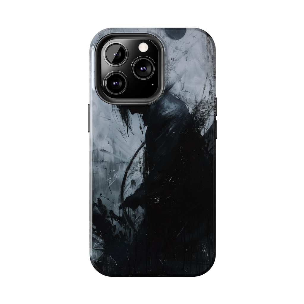 Gothic Art Phone Case Silhouette, Sandman Phone Case, Moon and Tarot Phone Case, Halloween Spooky Season, Dark Academia iPhone 15 Pro Max