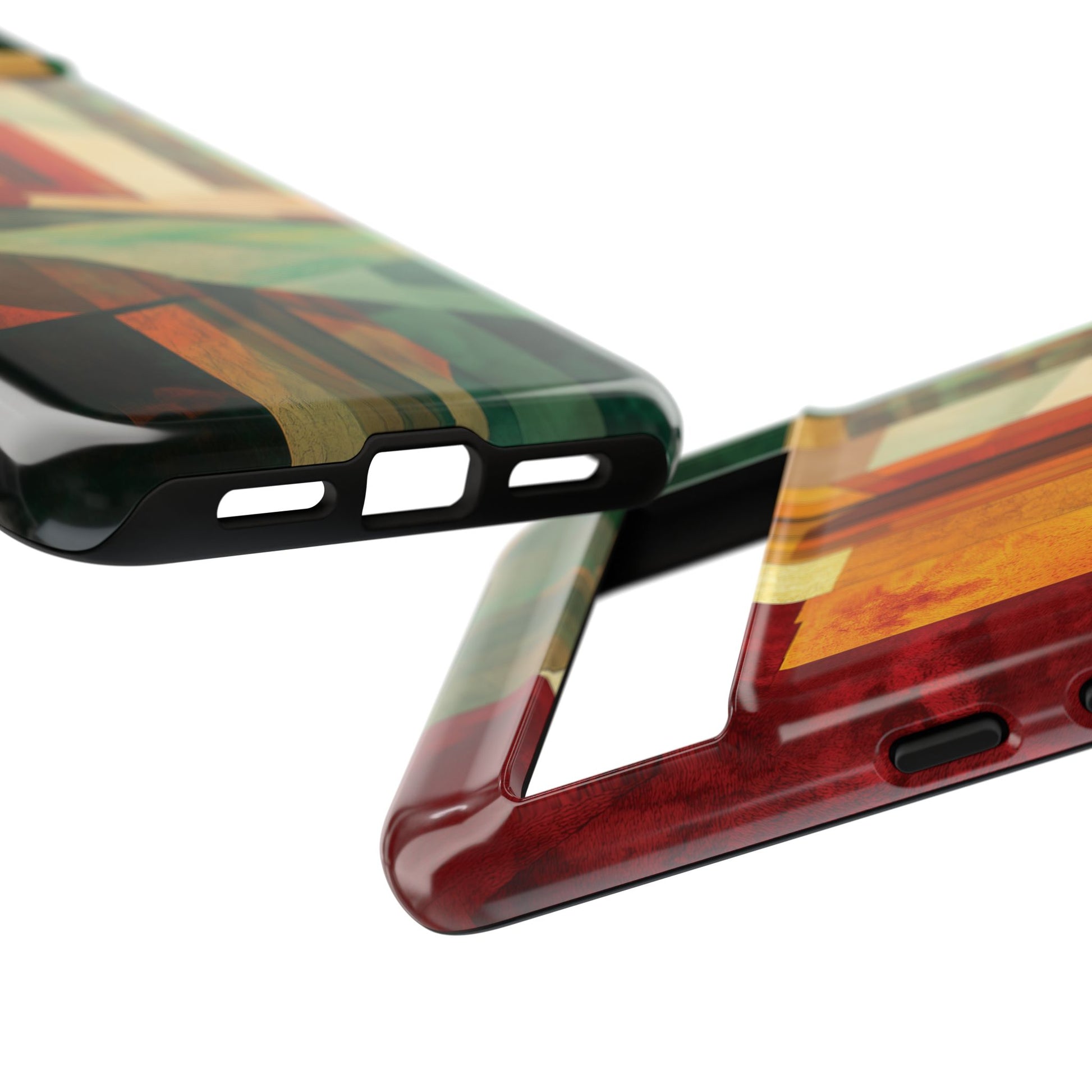 Art Deco Frank Lloyd Wright Inspired Usonian Phone Case Geometric Stained Glass Art Deco Marble Gold 13 14 15 16 iPhone Pro Max Galaxy Pixel