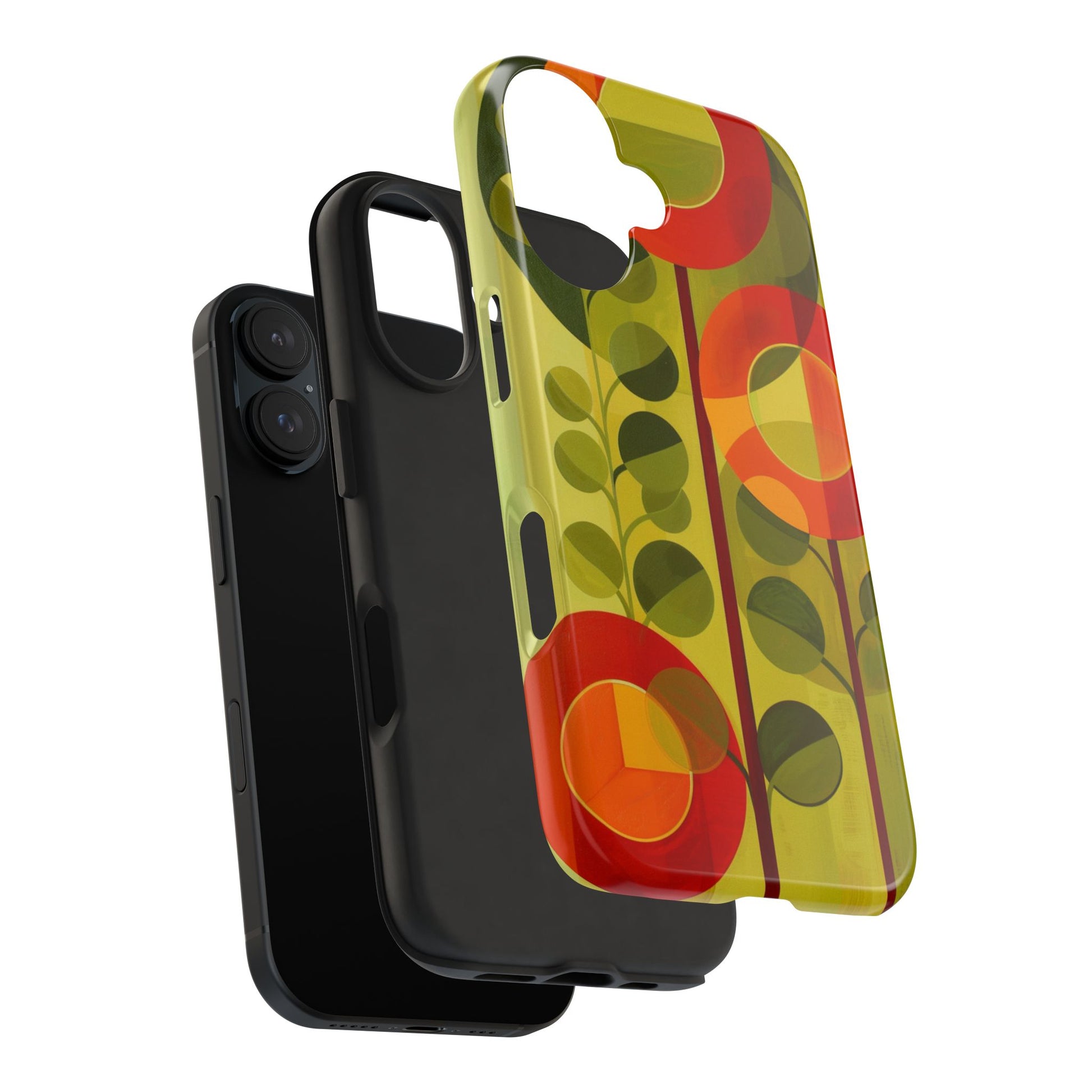 Atomic Flower Phone Case, Mid-Mod Phone Case, Artwork iPhone Case, Unique Floral Pattern Phone Case, Art Deco, Minimalist, Tough Iphone Case