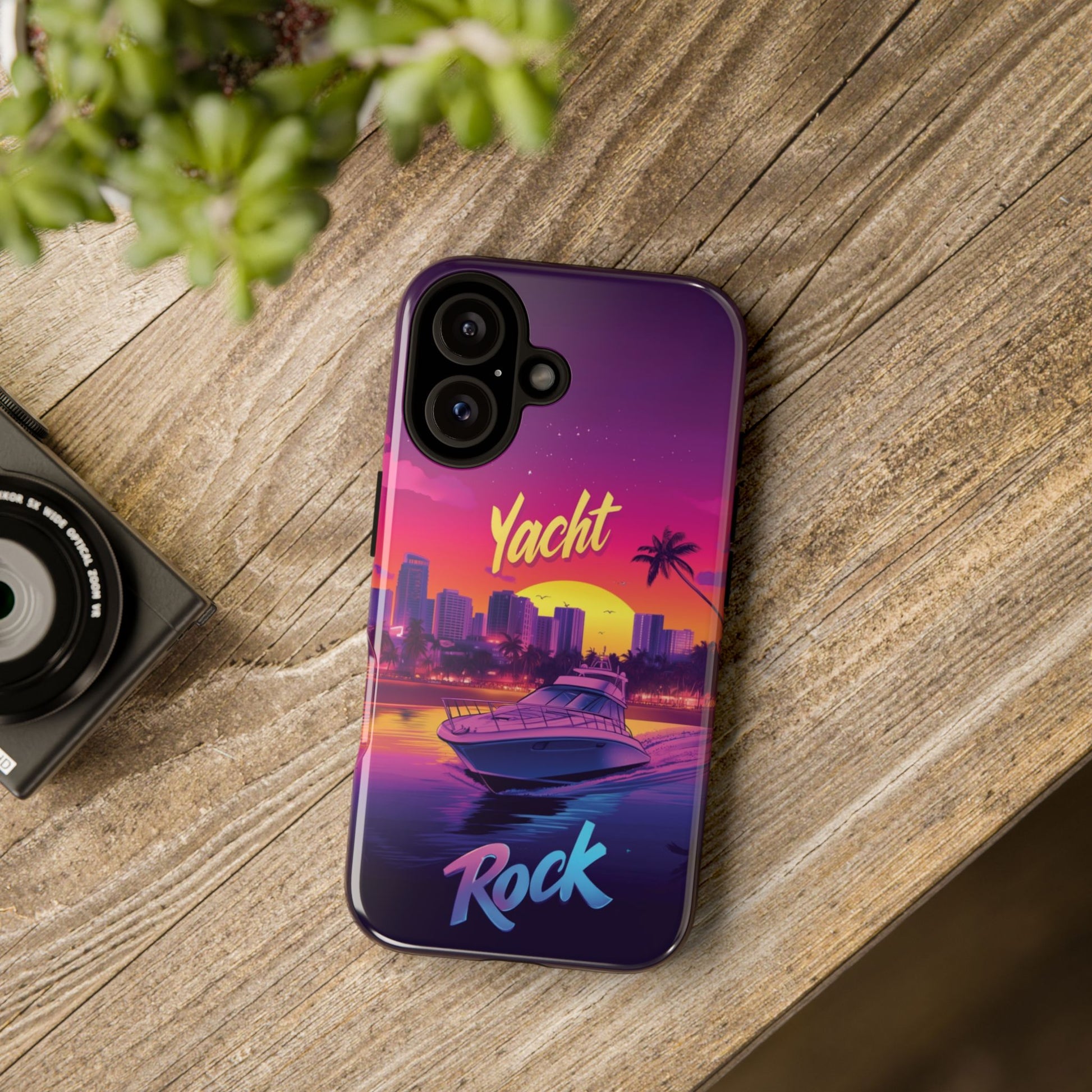 Yacht Rock Custom Phone Case iPhone 13 14 15 16 Pro Max Sunset Cruise Harbor Miami Vice Yacht Rock Gift Boating Captain South Beach Surfing