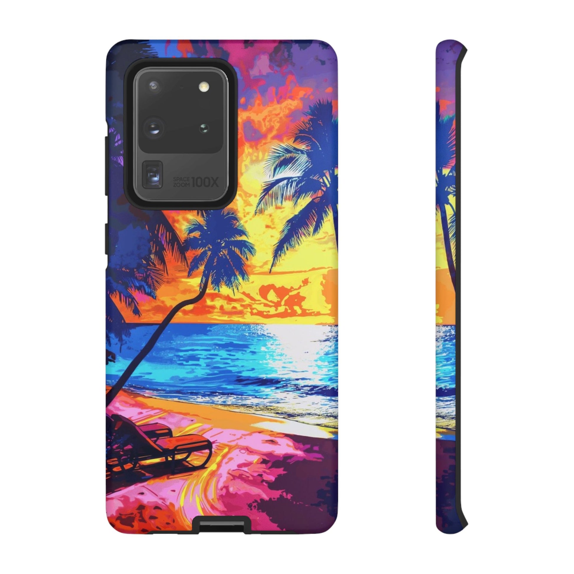 Sunset Bliss: Lisa Frank Style Android Phone Case
