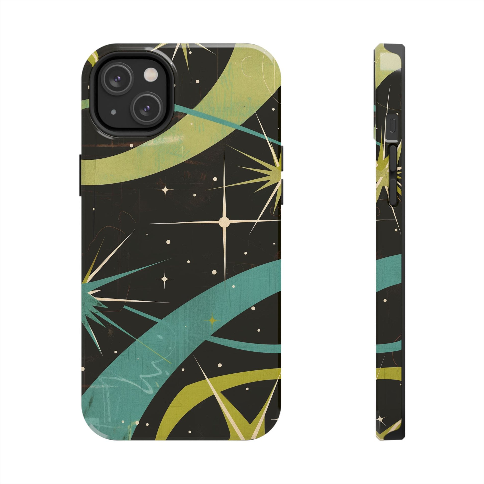 Mid Century Modern Star Design Phone Case, Earth Tone Colors, Retro Style Smartphone Cover, Vintage Phone Case, iPhone 14 Case, Apple iPhone