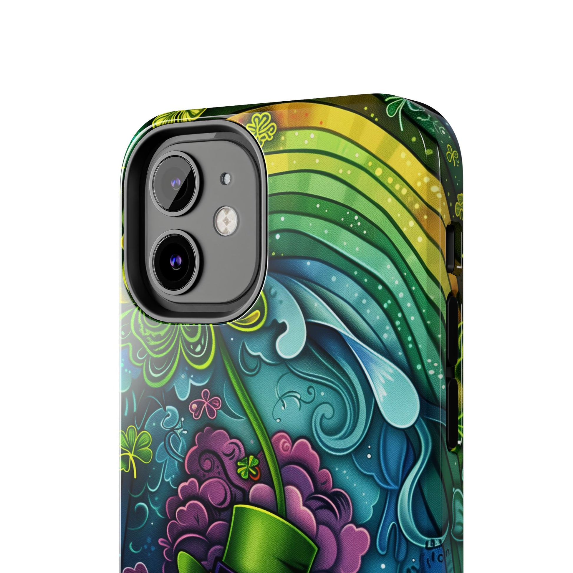 St. Patrick's Day Lucky Phone Case, Green Shamrock Protective Cover, Durable Irish Luck Phone Accessory, Holiday Gift Idea