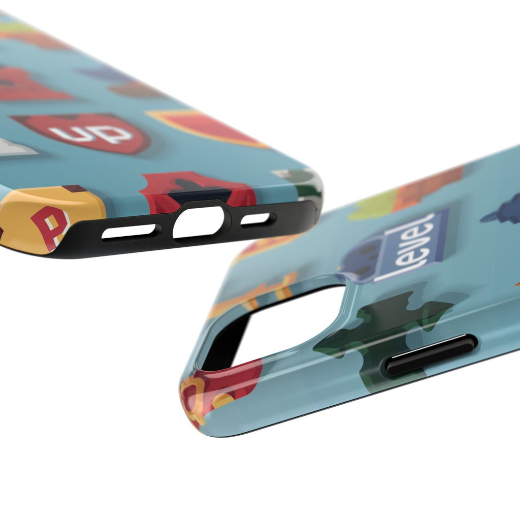Pixel Art Video Game Level Up Phone Case, Retro Gaming Design, Geeky Gamer Phone Cover, Unique Video Game Art Accessories