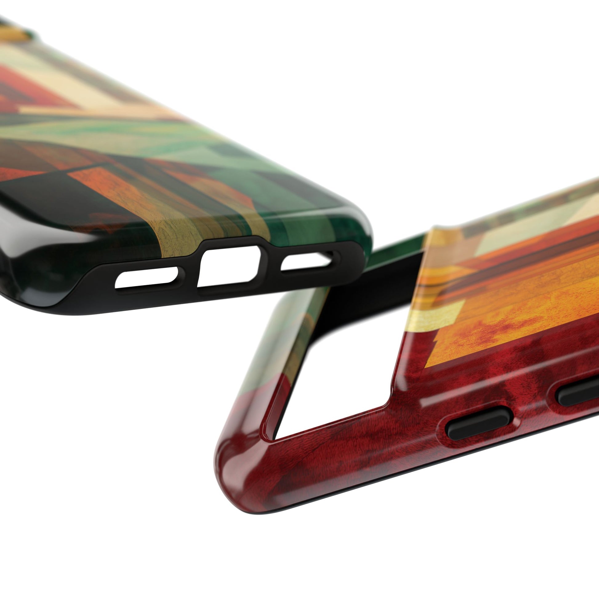 Art Deco Frank Lloyd Wright Inspired Usonian Phone Case Geometric Stained Glass Art Deco Marble Gold 13 14 15 16 iPhone Pro Max Galaxy Pixel