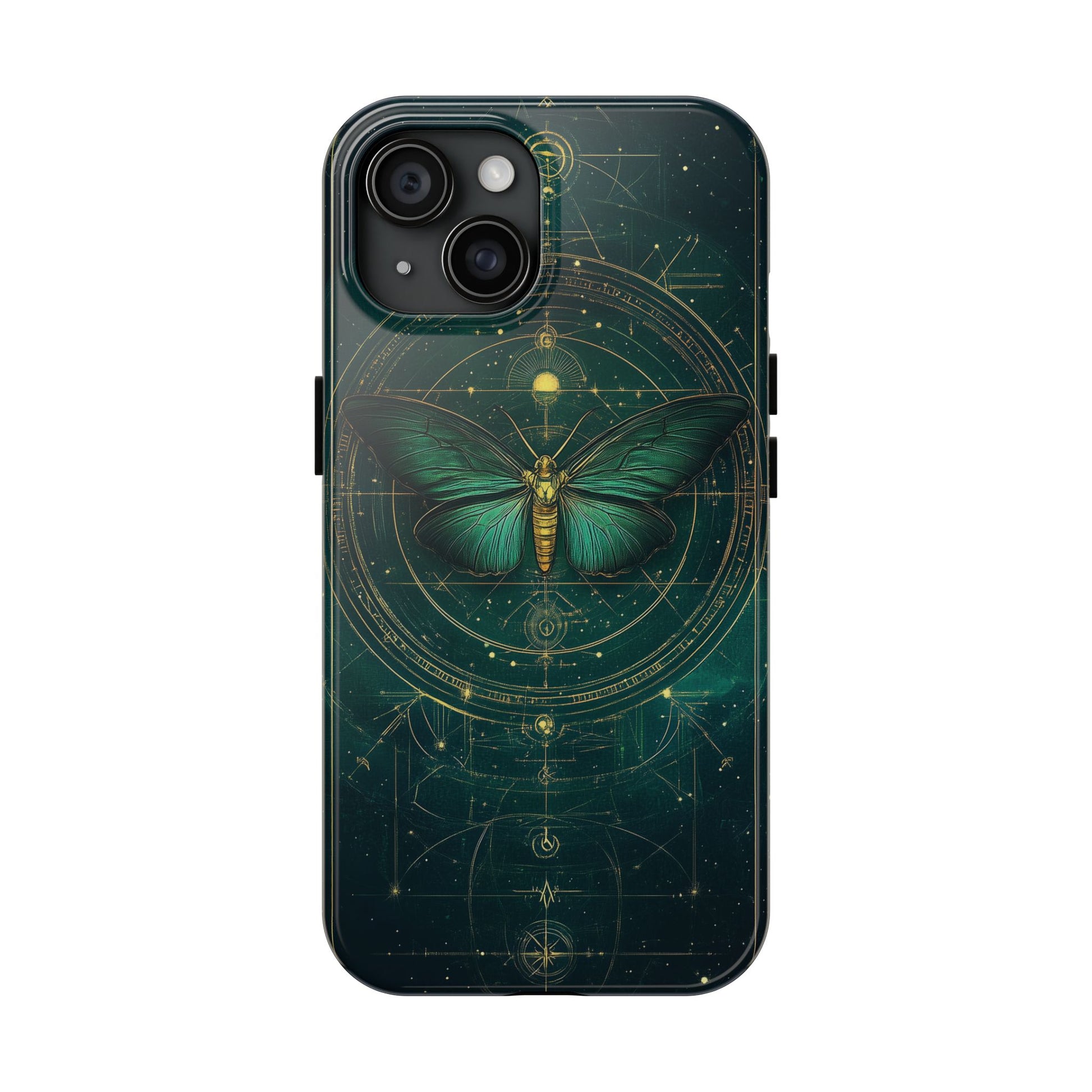 Celestial Dark Academia Phone Case, Magical Moth Vintage  Witchcraft iPhone Cover, Esoteric Nature Art, iPhone 15 Pro Max, iPhone 14 Pro