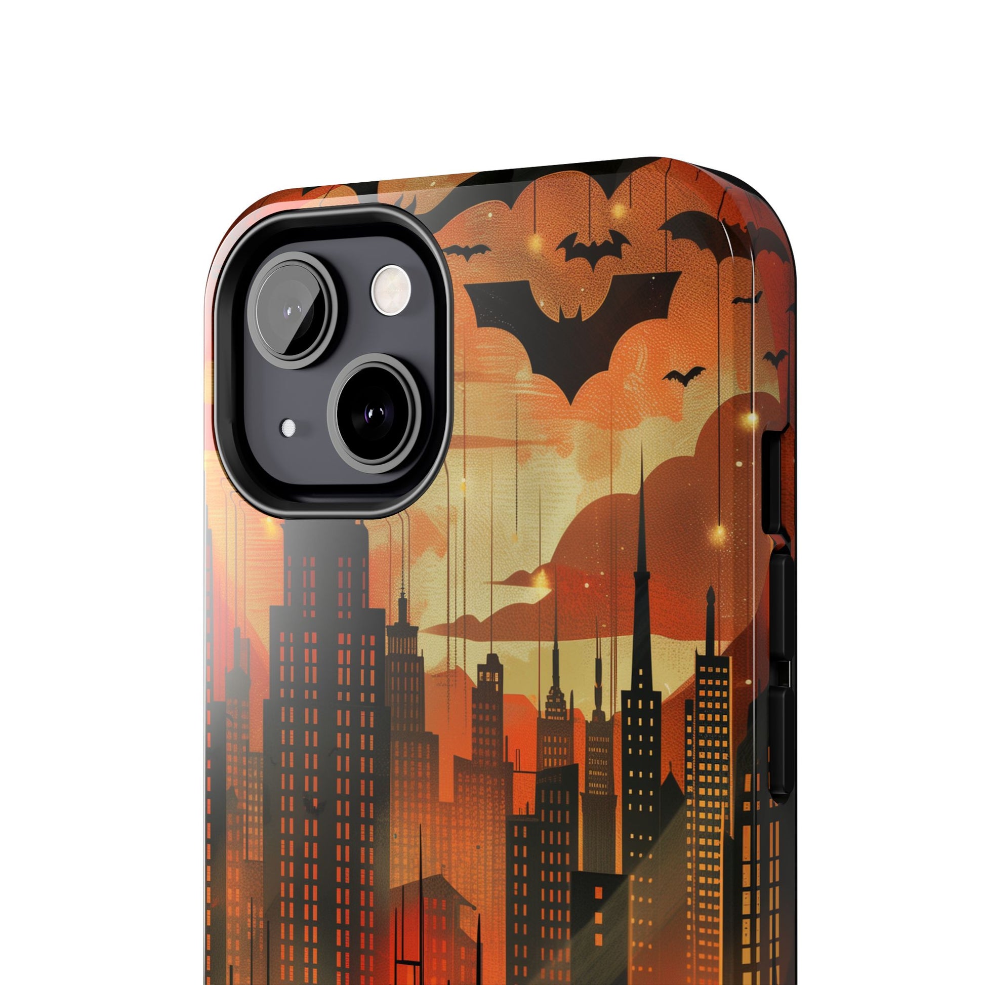 Batman Inspired Phone Case - Gotham Art Deco Style - Comic Book Hero Phone Cover - Unique Superhero Accessory