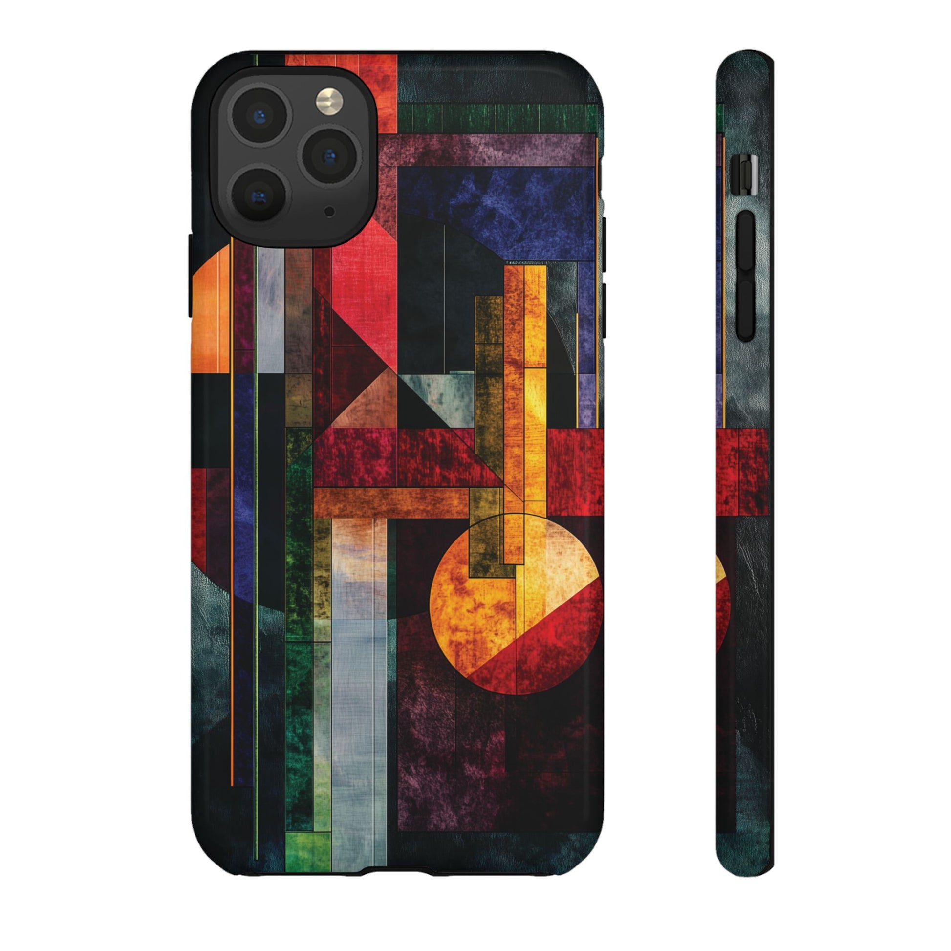 Darker Style Frank Lloyd Wright Usonian Phone Case Geometric Stained Glass Art Deco Marble Gold 13 14 15 16 iPhone Pro Max Galaxy Pixel