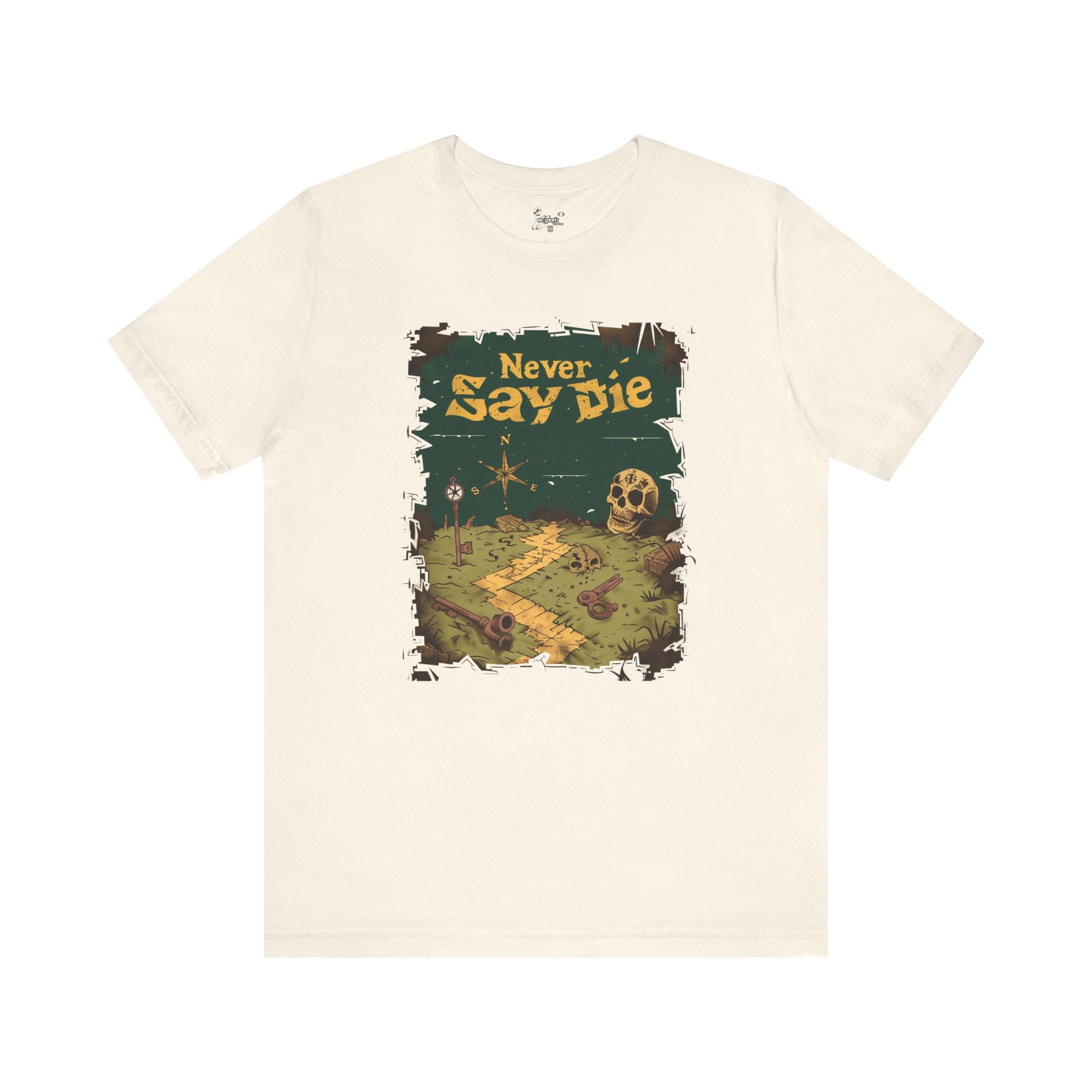 The Goonies Inspired Never Say Die Treasure Hunt Shirt Pirate Map Graphic Tee Retro Movie Shirt 80s Movie Lovers
