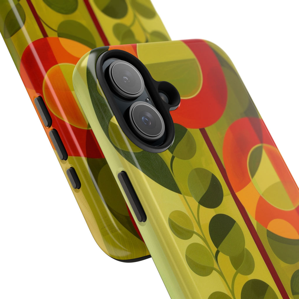Atomic Flower Phone Case, Mid-Mod Phone Case, Artwork iPhone Case, Unique Floral Pattern Phone Case, Art Deco, Minimalist, Tough Iphone Case