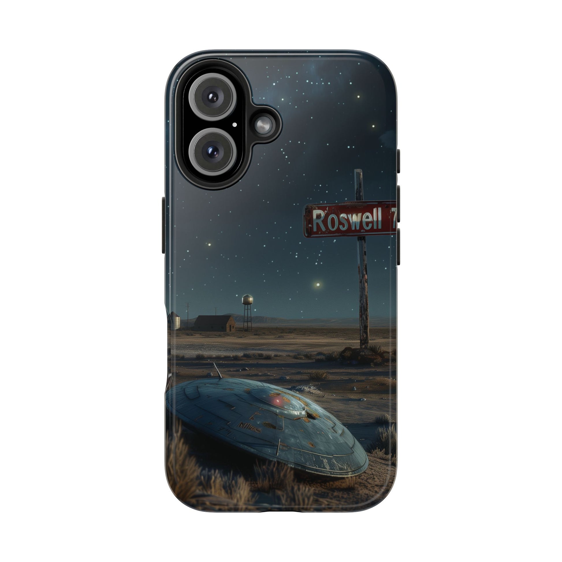 UFO Crash Roswell Phone Case Roswell Incident Alien Invasion Extraterrestrial Area 51 Alien Autopsy Cryptozoology 13 14 15 iPhone Pro Max