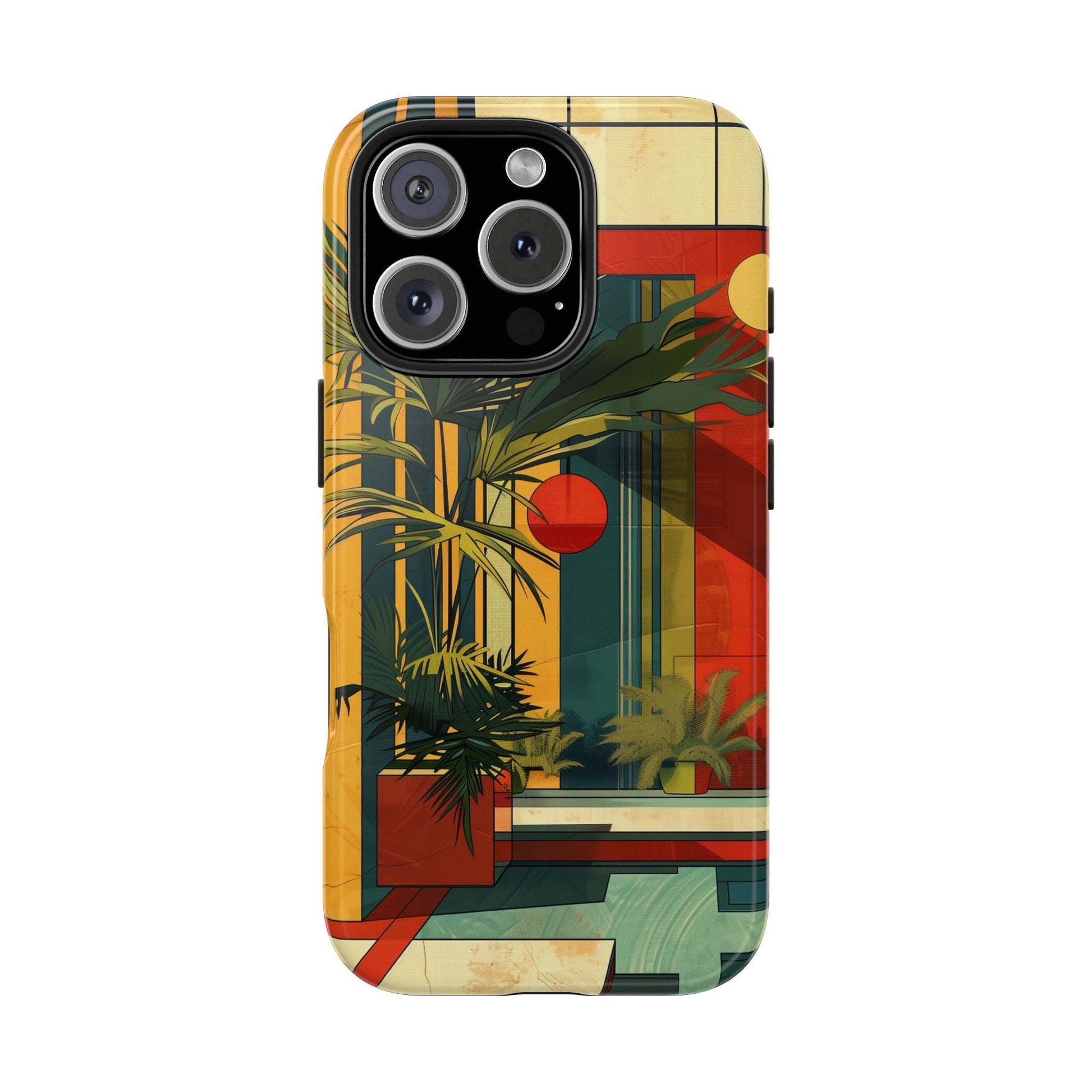 Frank Lloyd Wright Inspired Phone Case - Geometric Elegance and Architectural Beauty for iPhone Models