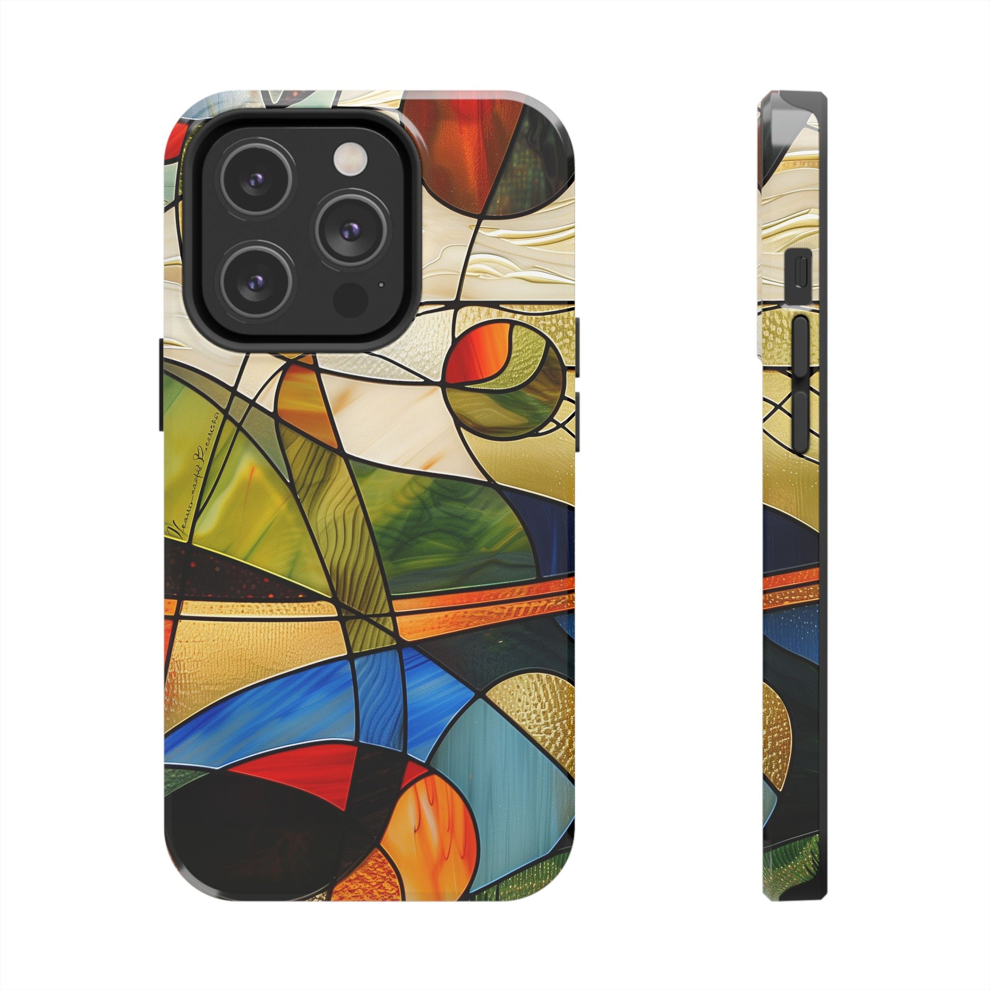 Frank Lloyd Wright Inspired Stained Glass Phone Case, Artistic iPhone Case, Architectural Design, Art Deco iphone Case, iphone 15 pro max