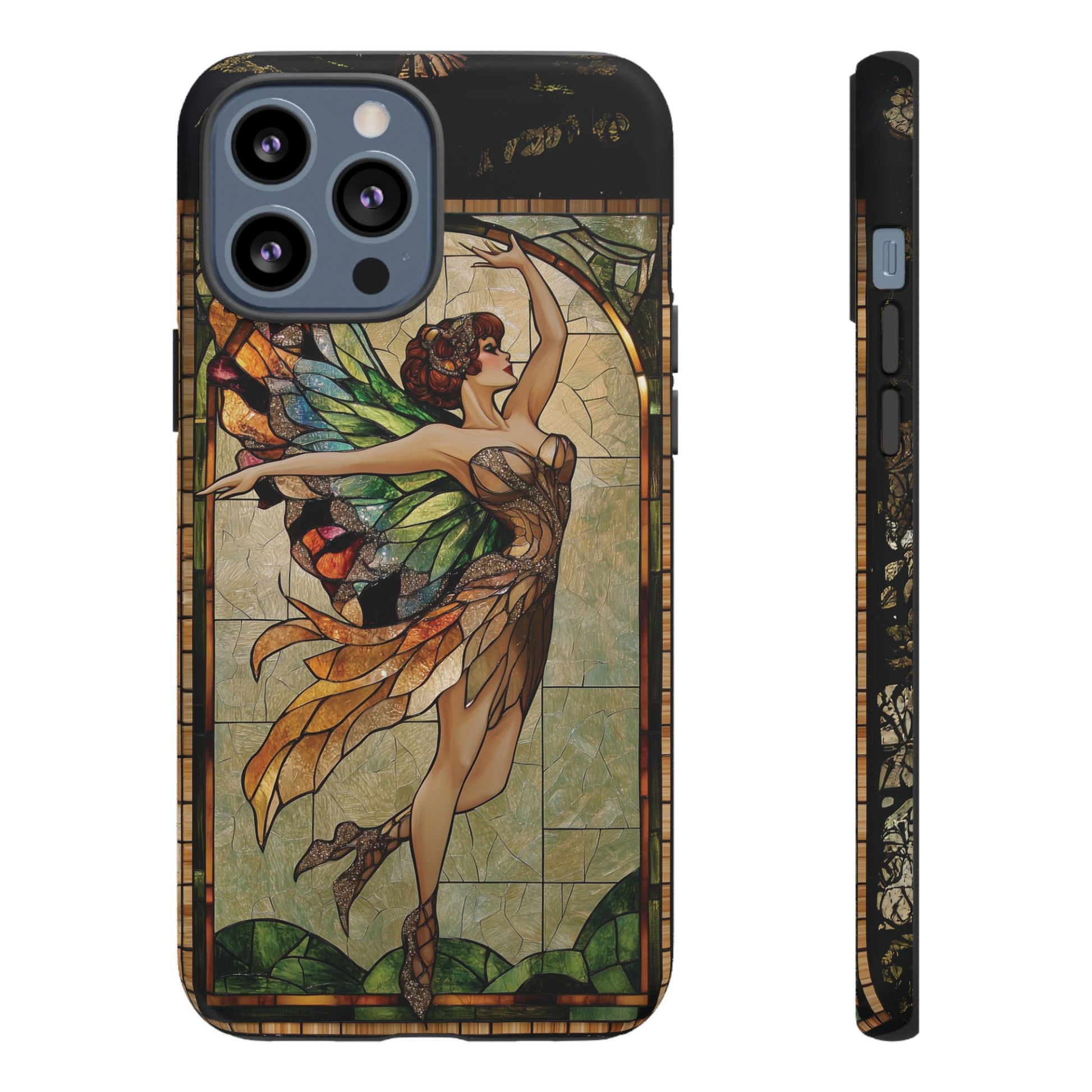 Fairy Phone Case Art Deco Woman Phone Case 1920s Art Nouveau Design in Stained Glass Alphonse Mucha Style Gatsby Style Poster