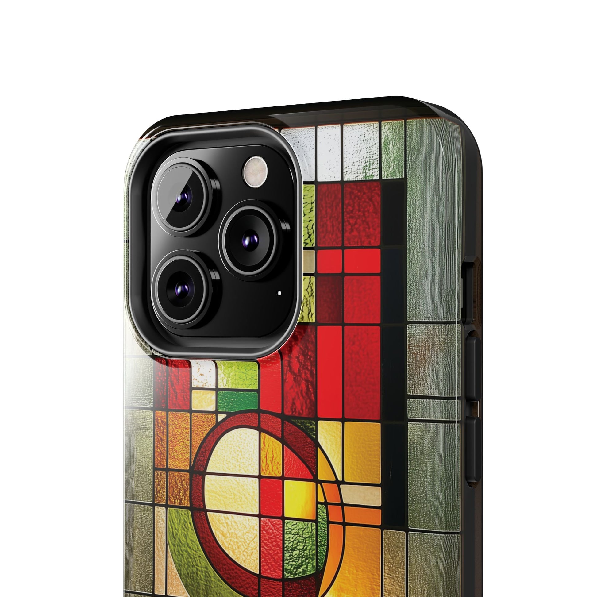 Realistic Stained Glass Phone Case Artistic iPhone Case Architectural Design, Art Deco iphone Case, iPhone 15 Pro Max Samsung Galaxy S23