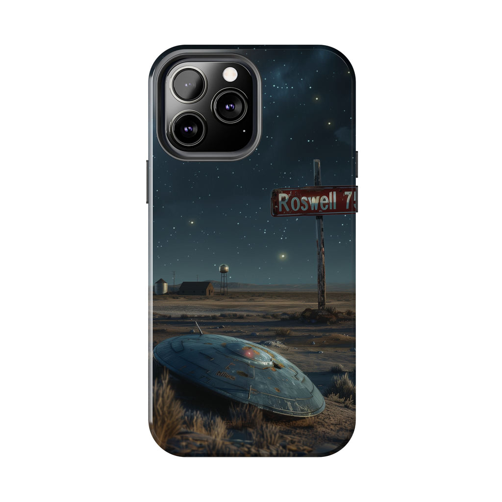 UFO Crash Roswell Phone Case Roswell Incident Alien Invasion Extraterrestrial Area 51 Alien Autopsy Cryptozoology 13 14 15 iPhone Pro Max
