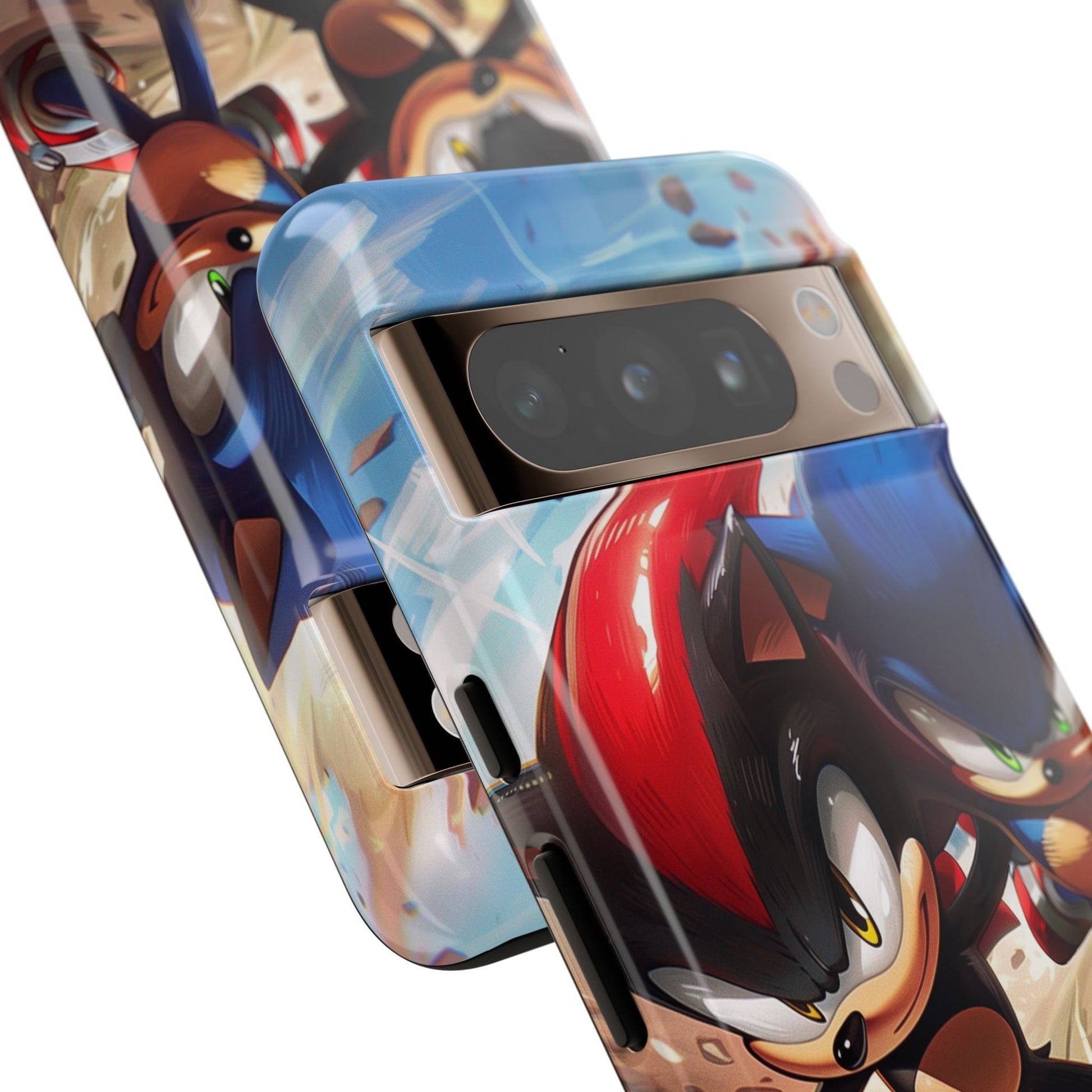 Sonic and Shadow Phone Case, Sonic and Shadow, Tough Android Case, Fun Video Game Phone Case, Retro Game Case, SEGA Video Game Android Case