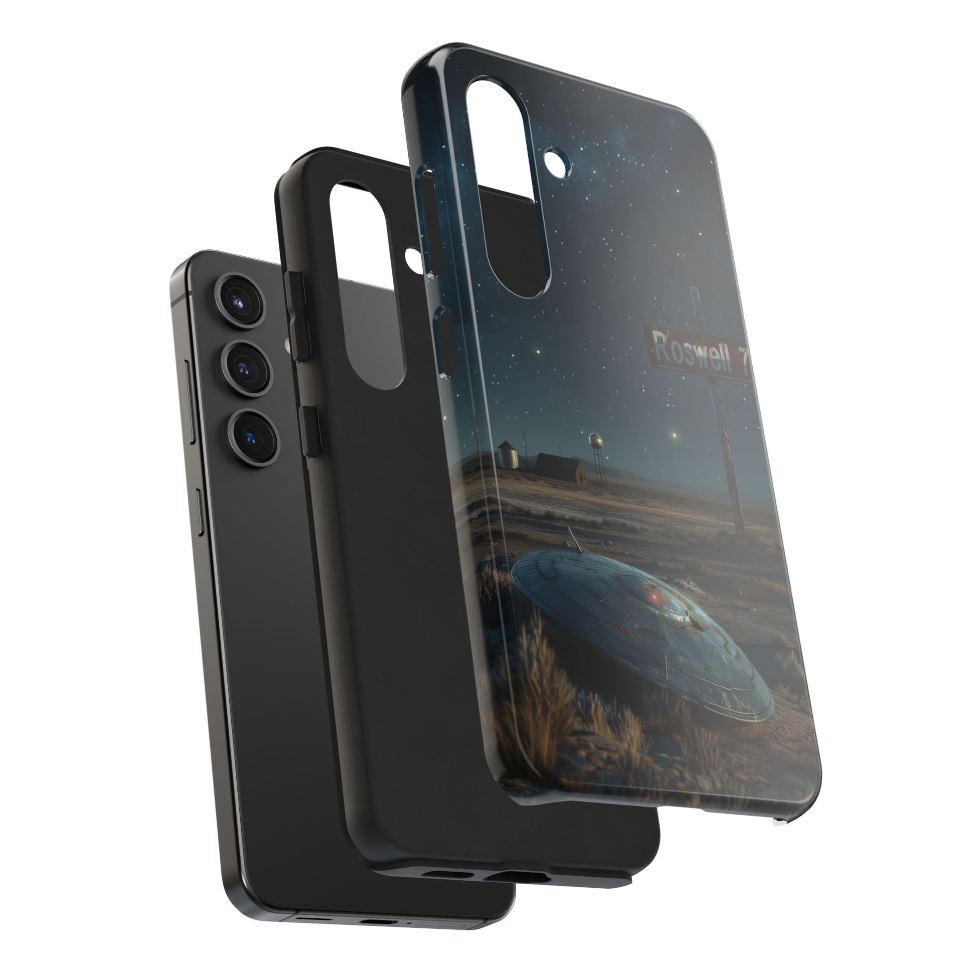UFO Crash Roswell Phone Case Roswell Incident Alien Invasion Extraterrestrial Area 51 Alien Autopsy Cryptozoology 13 14 15 iPhone Pro Max
