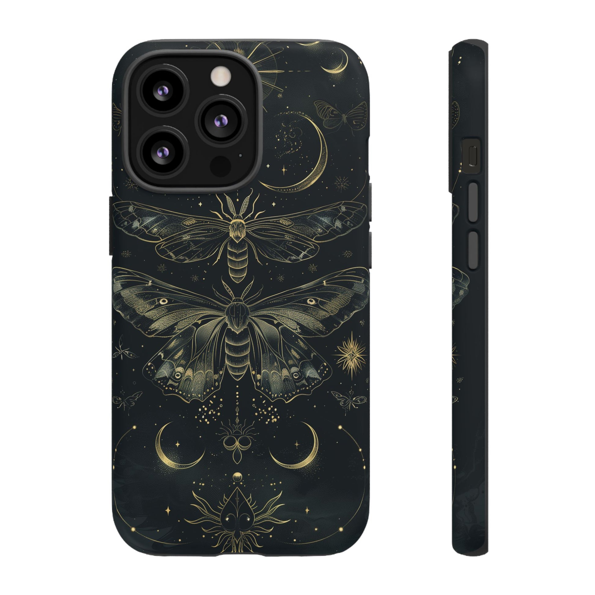Celestial Dark Academia Phone Case Magical Moth Vintage Witchcraft Cover Esoteric Nature Art iPhone 13 14 15 16 Pro Max Samsung Pixel 8
