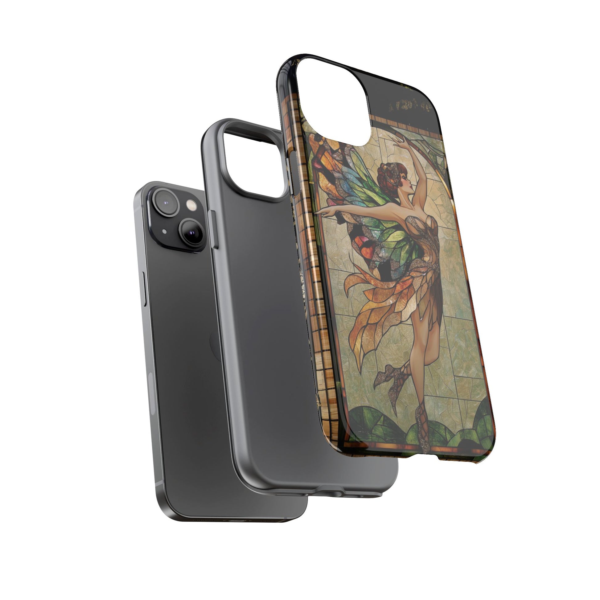 Fairy Phone Case Art Deco Woman Phone Case 1920s Art Nouveau Design in Stained Glass Alphonse Mucha Style Gatsby Style Poster
