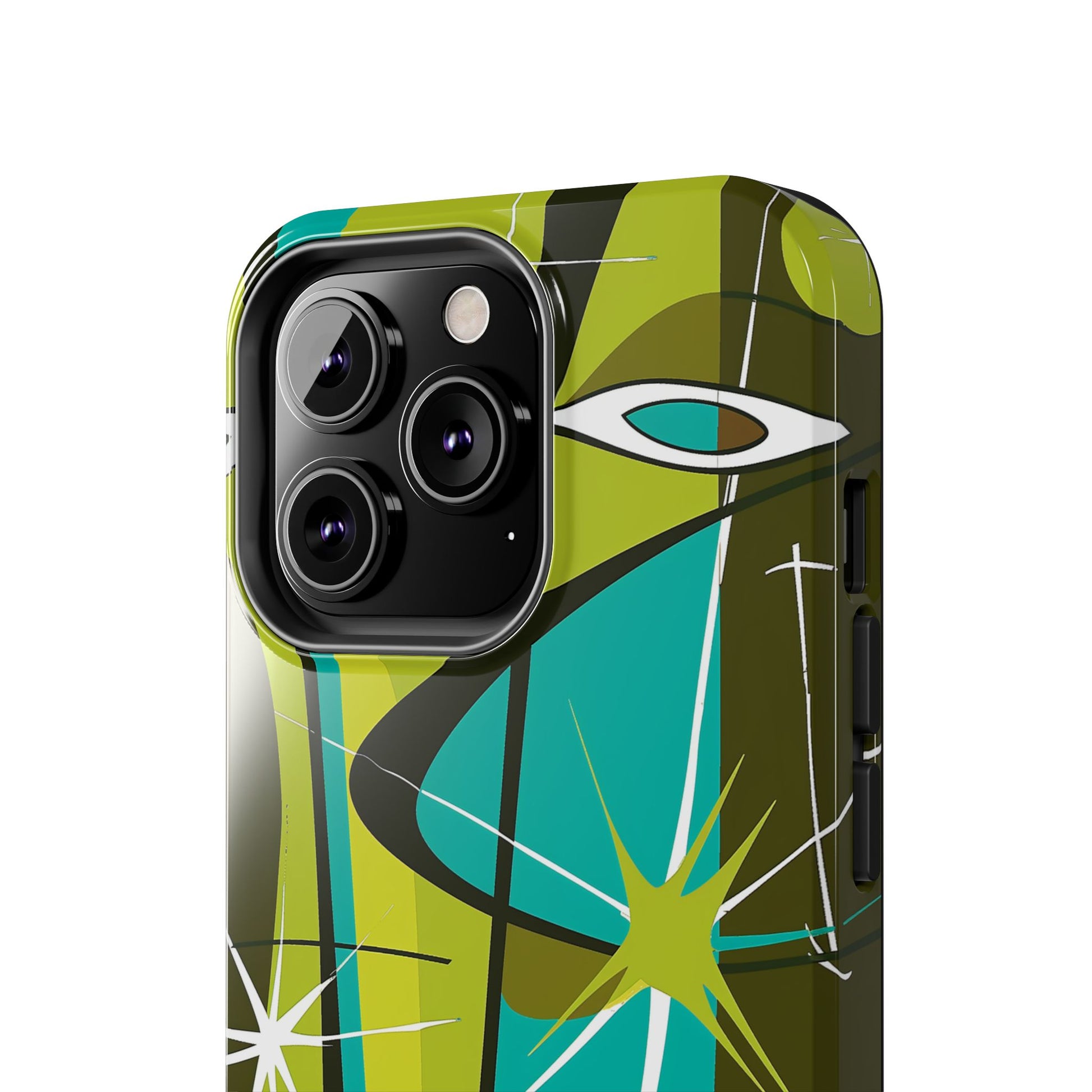 Mid Century Modern Star Design Phone Case, Earth Tone Colors, Retro Style Smartphone Cover, Vintage Phone Case, iPhone 14 Case, Apple iPhone
